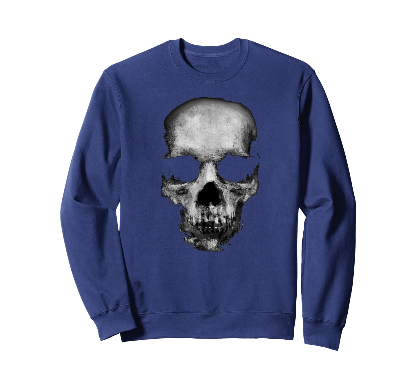 Scary Face Halloween Skull Faded Horror Creepy Spooky T-Shirt
