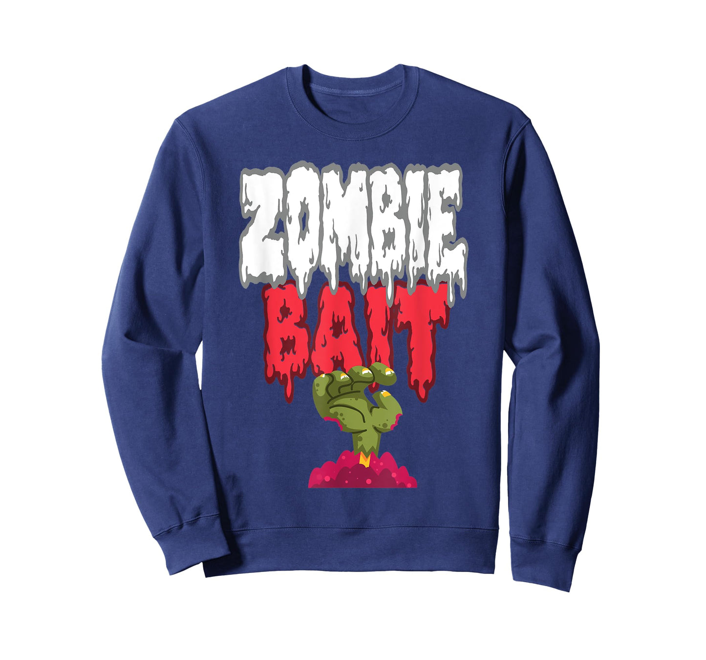 Zombie Bait Reaching From the Grave Funny Halloween Zombie T-Shirt