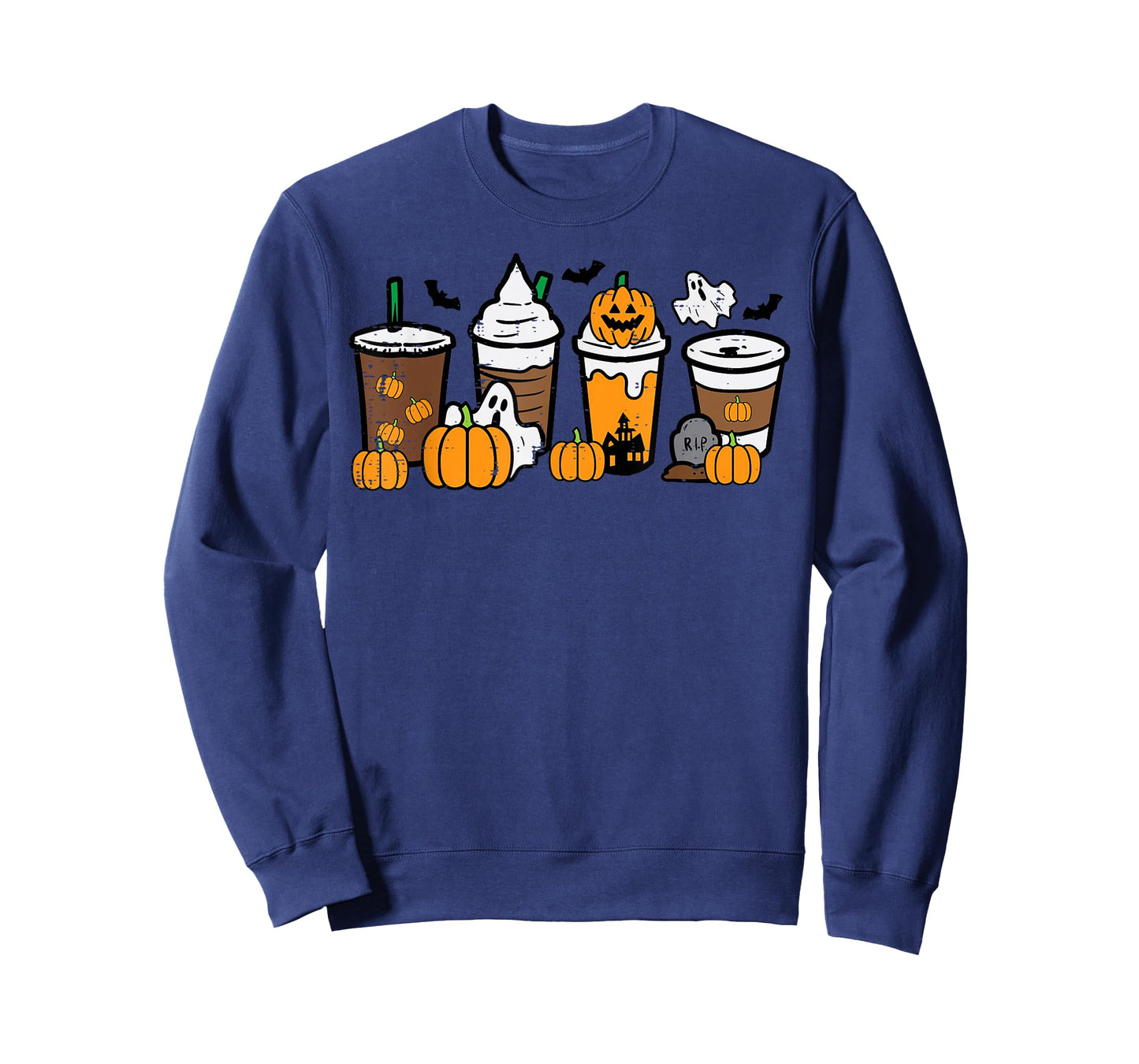 Halloween Coffee Pumpkin Spice Latte Costume Men Women Kids T-Shirt