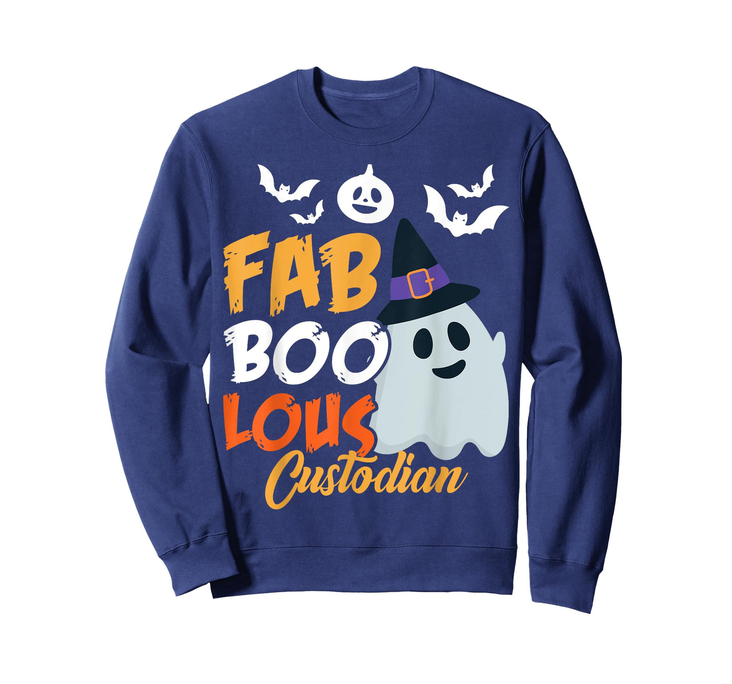 Faboolous Custodian Funny Scary Ghost Halloween Costume T-Shirt