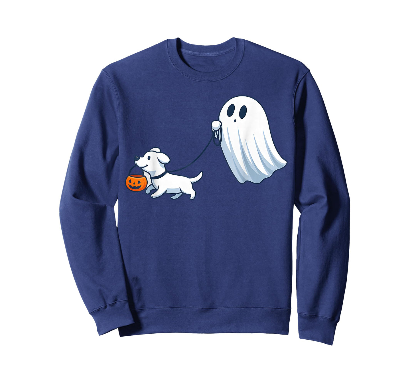 Ghost Walking Dog Ghost Dog Halloween Cute Spooky Dog Love T-Shirt