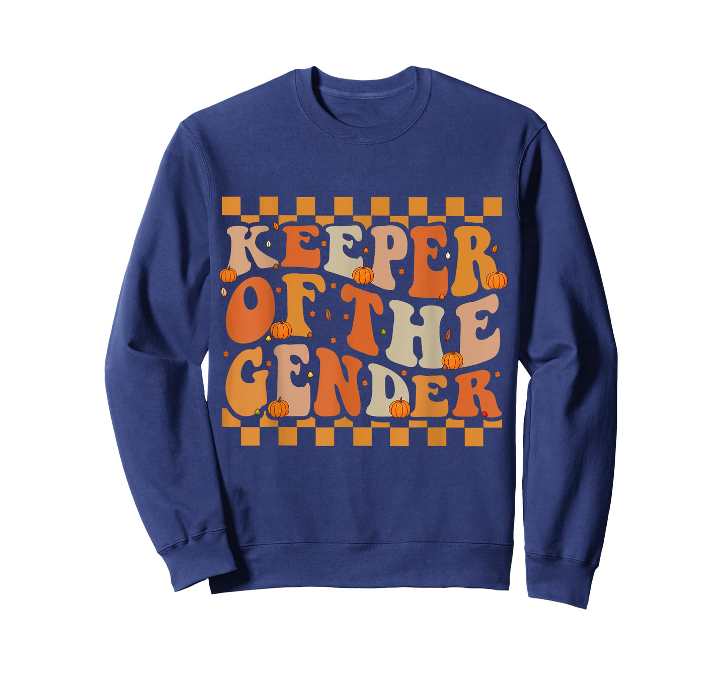 Keeper Of The Gender Fall Groovy Thanksgiving Reveal Baby T-Shirt
