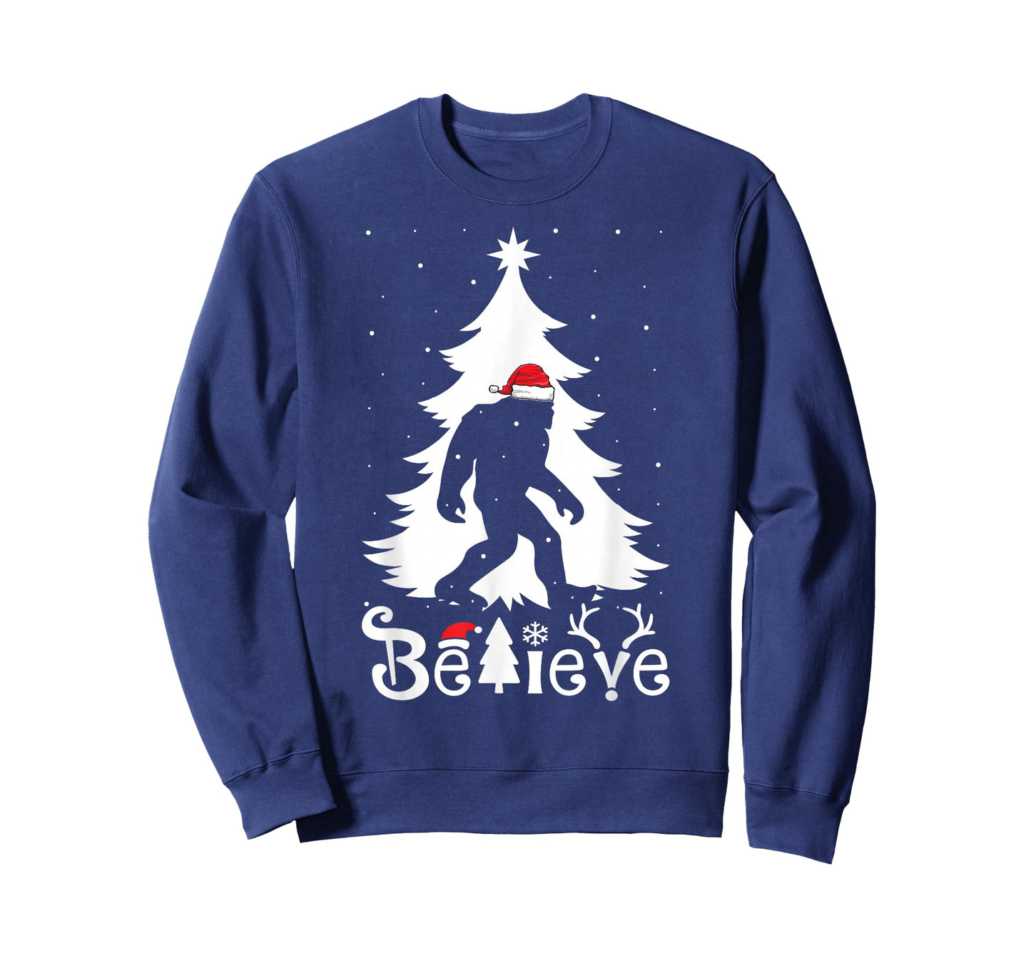 Bigfoot Christmas Gifts For Men Boys Girls Funny Christmas T-Shirt