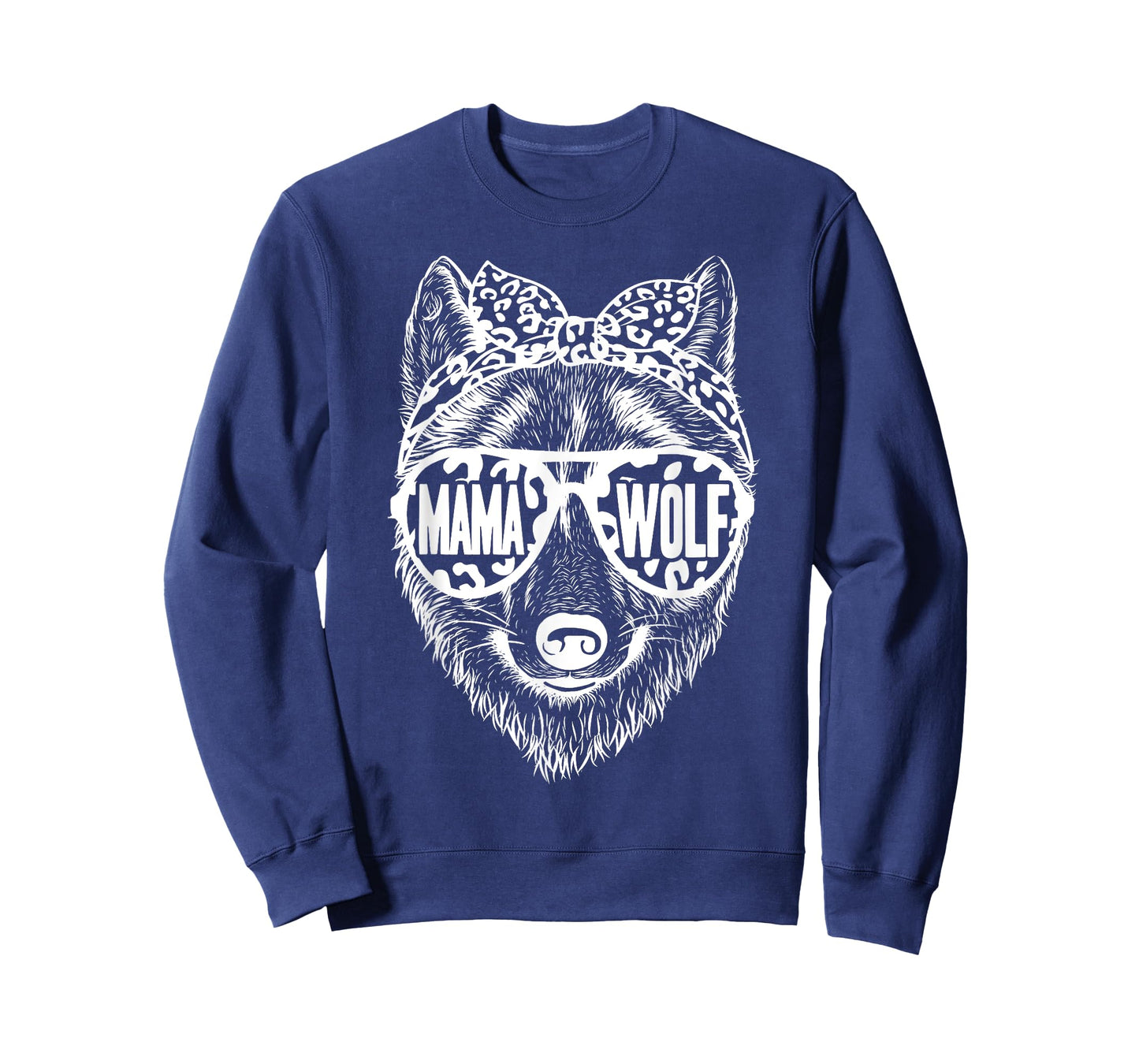 Mama Wolf Face Sunglasses For Mom Mommy on Mother's Day T-Shirt