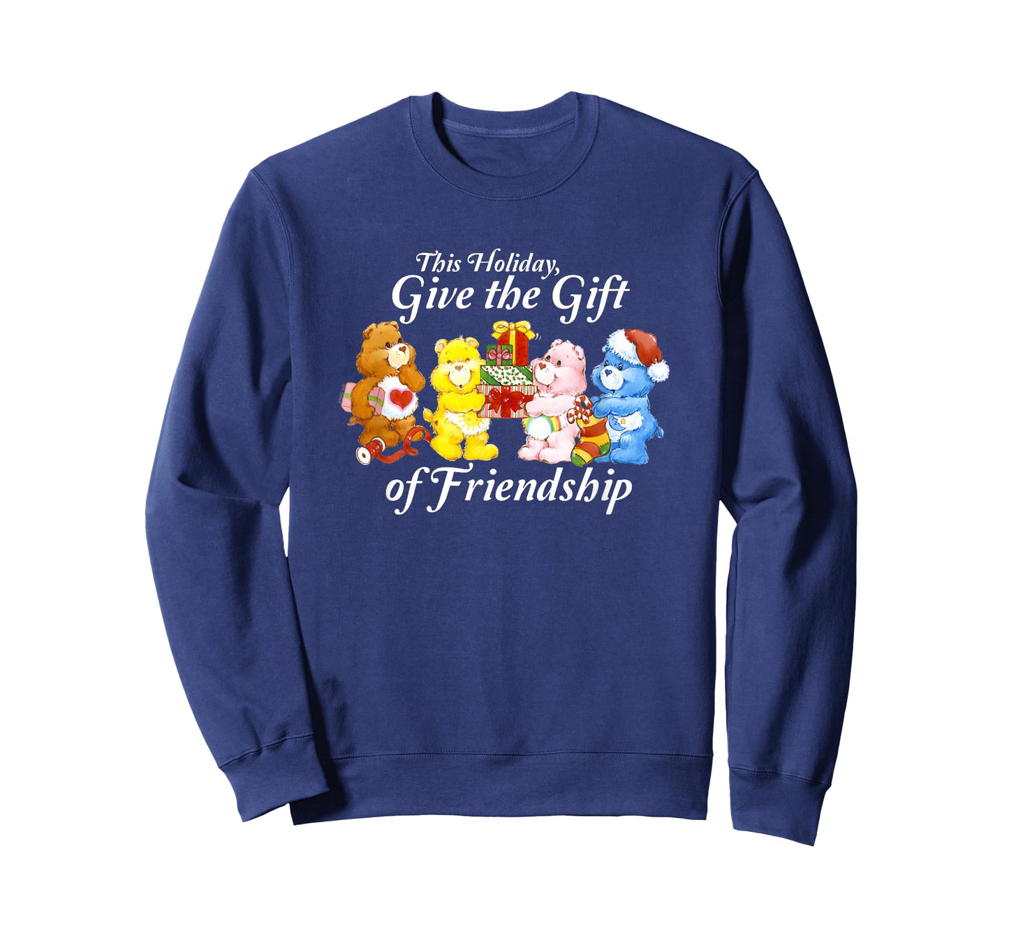 Care Bears Give the Gift of Friendship Christmas Cartoon T-Shirt