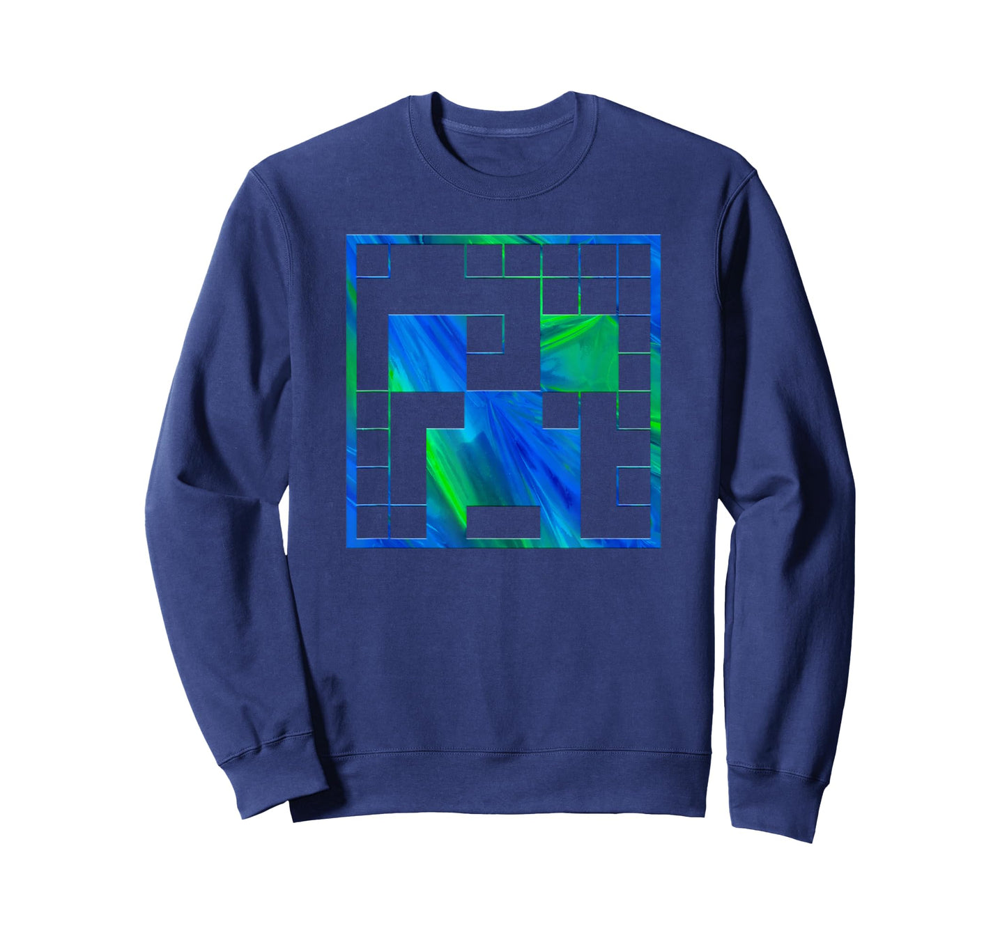 Minecraft Creeper Tie Dye Big Face T-Shirt