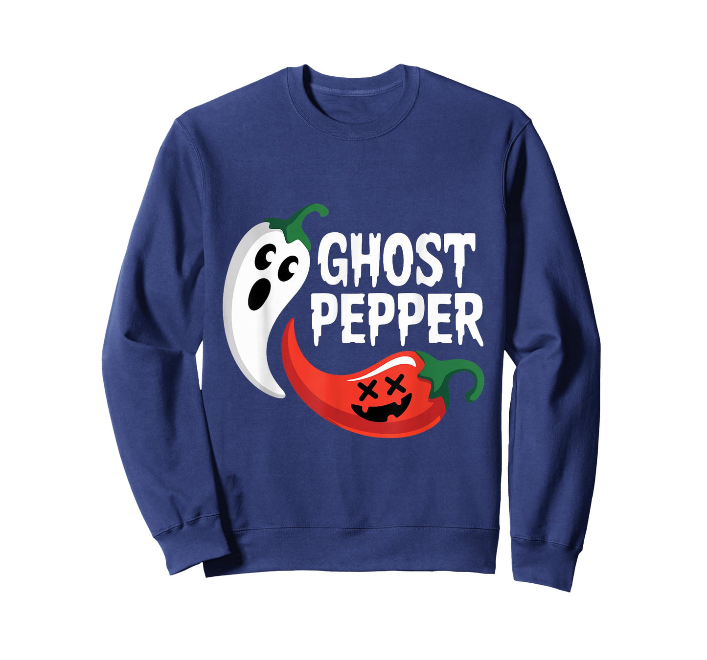 Ghost Pepper Chilli Spicy Hot Halloween Ghost Peppe T-Shirt