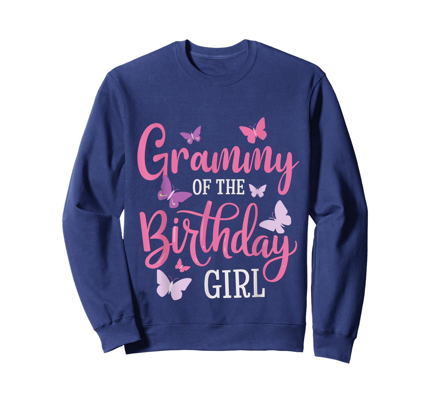 Grammy Of The Birthday Girl Butterfly Grandma 1st Bday T-Shirt