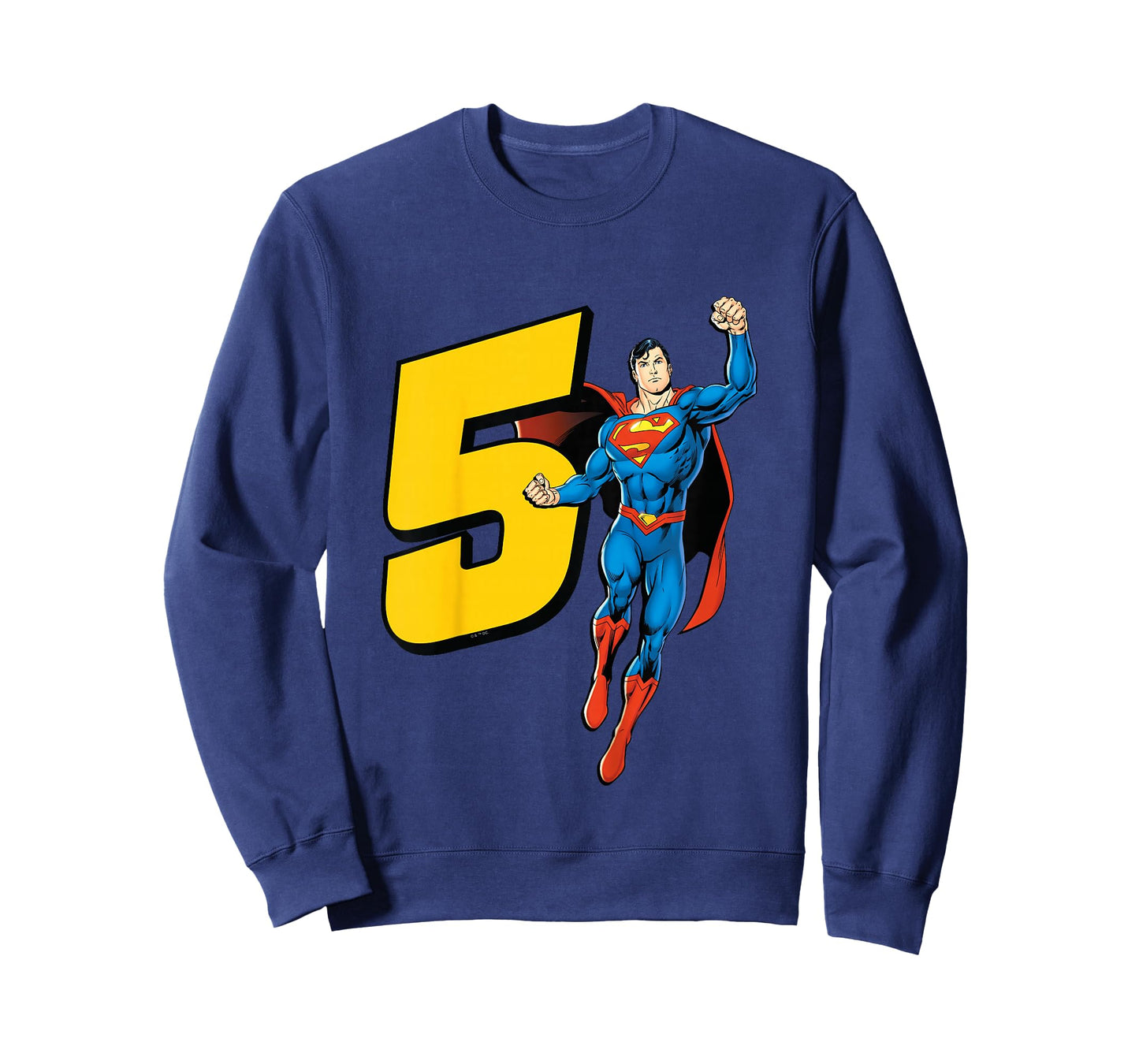 Kids Superman Super Hero 5th Birthday T-Shirt