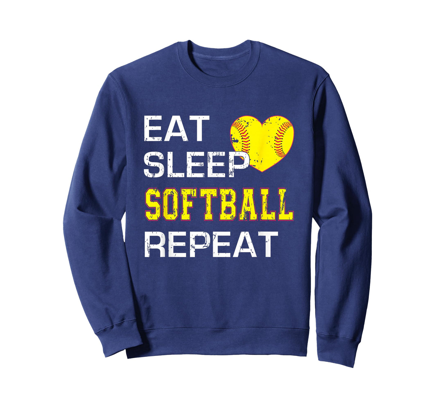 Funny Softball Eat Sleep Softball Repeat for Girls Softball T-Shirt