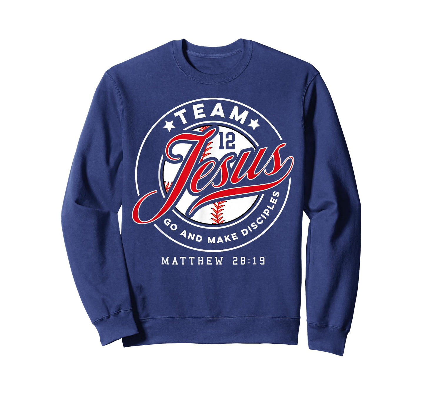Jesus and Baseball Team Jesus Christian Matthew 28:19 Verse T-Shirt