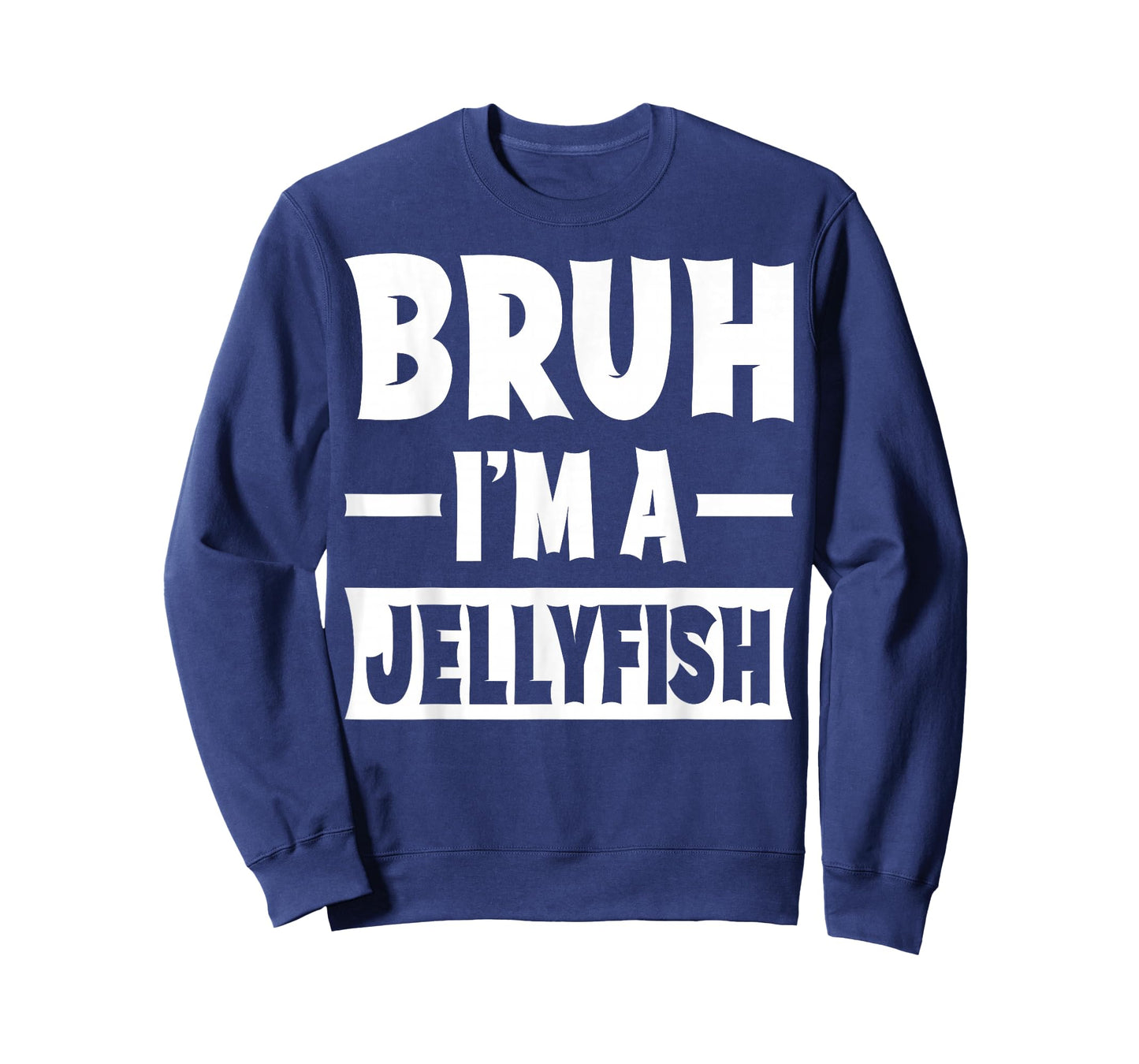 Bruh I'm A Jellyfish Funny Lazy Halloween Costume Party T-Shirt
