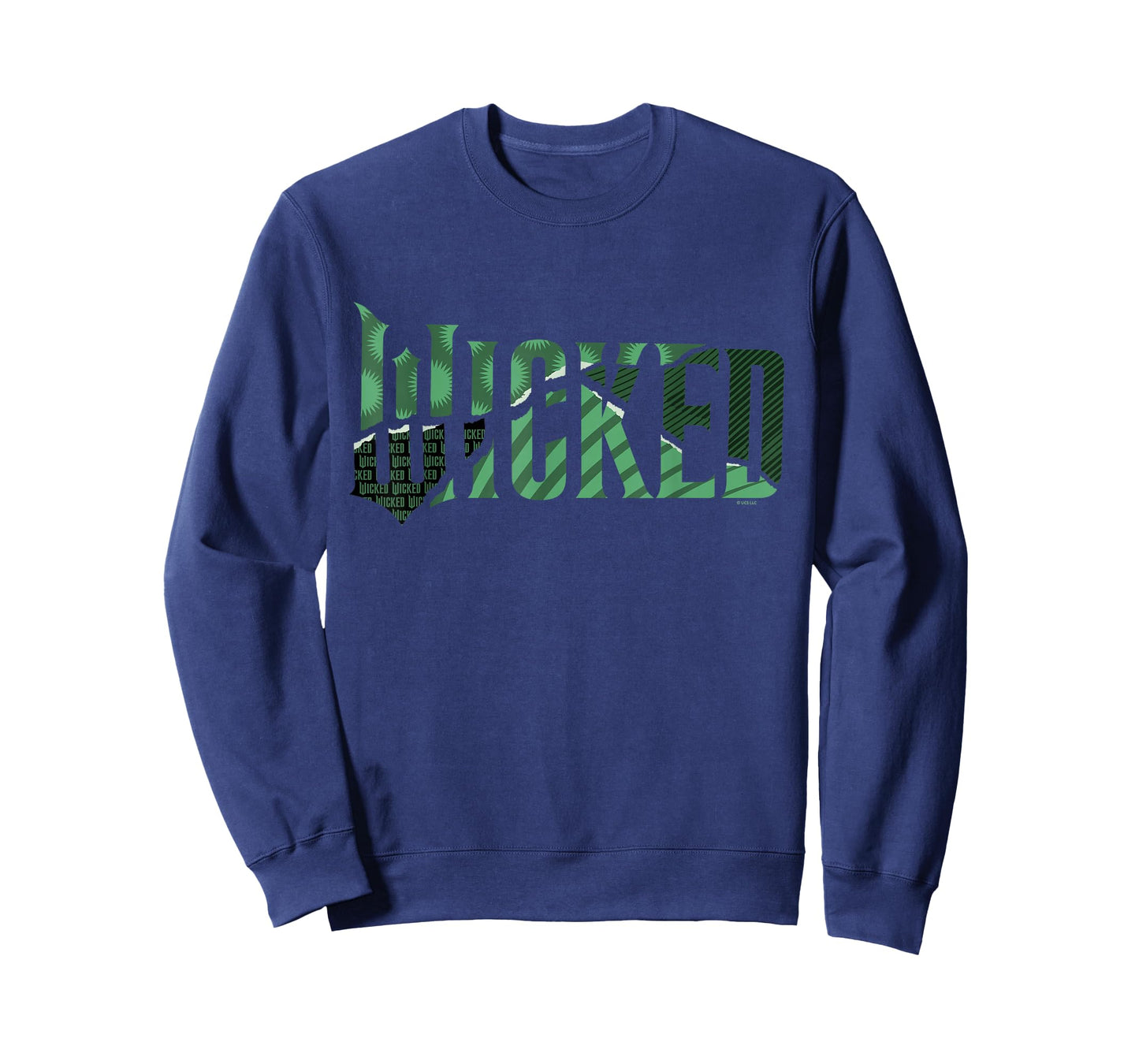 Wicked: for Good Torn Green Collage Logo T-Shirt