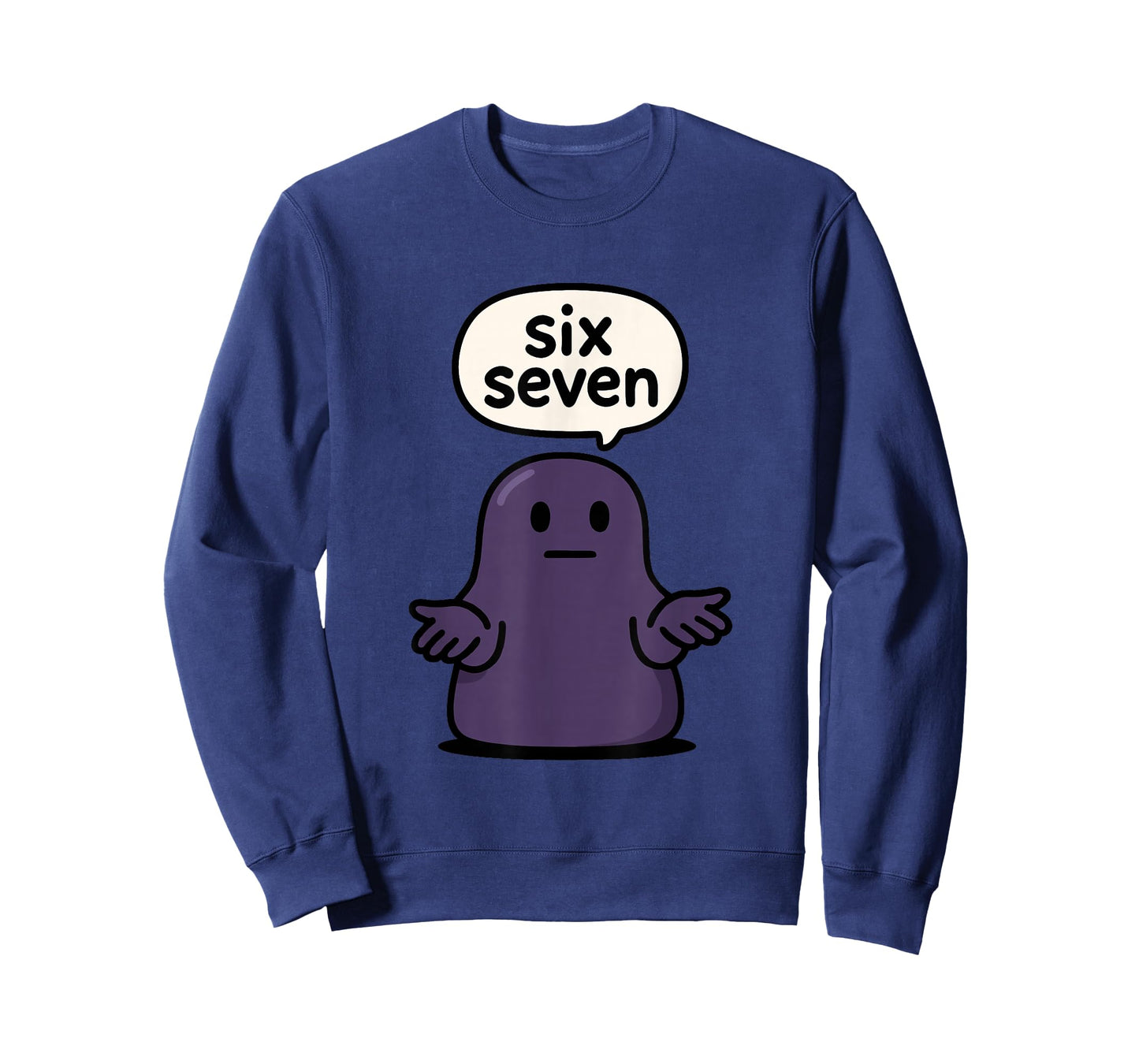 67 Six Seven 6-7 Midnight Blob Slime - Kid Brainrot Meme T-Shirt