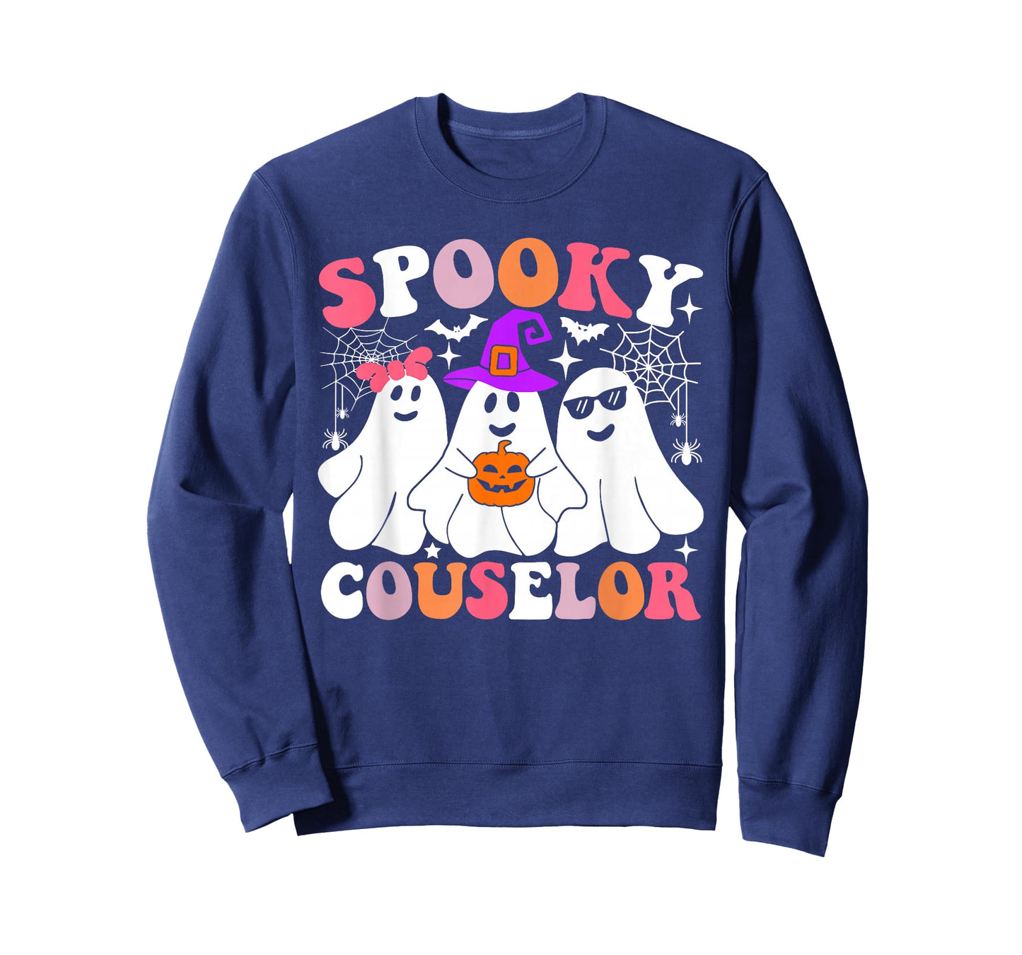Spooky Counselor Funny Ghost Halloween Costume T-Shirt