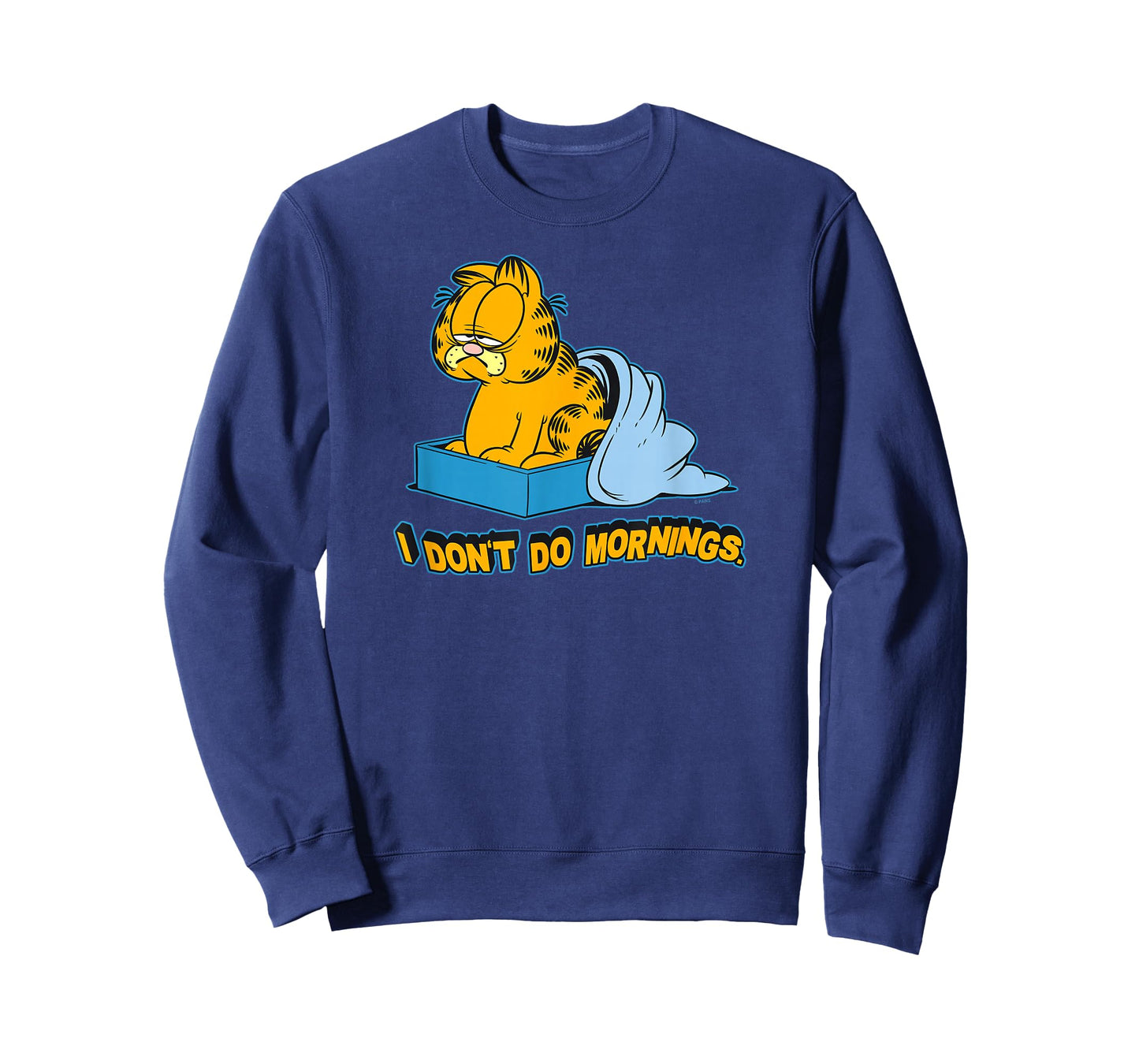Garfield I Dont Do Mornings T-Shirt Small