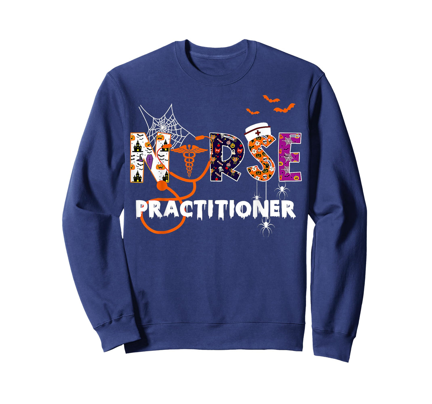 NP Nurse Practitioner Spooky Season Funny Halloween Nursing T-Shirt