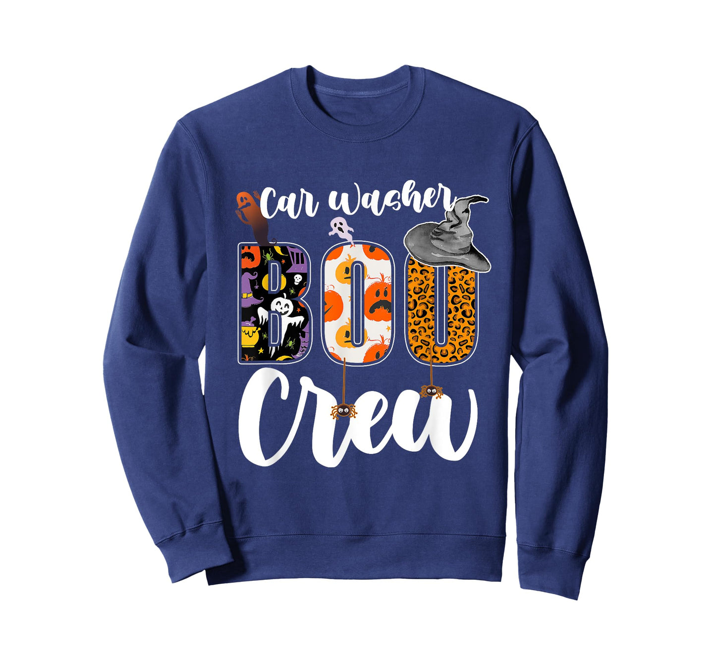 Car Washer Boo Crew Halloween Matching Carwash T-Shirt