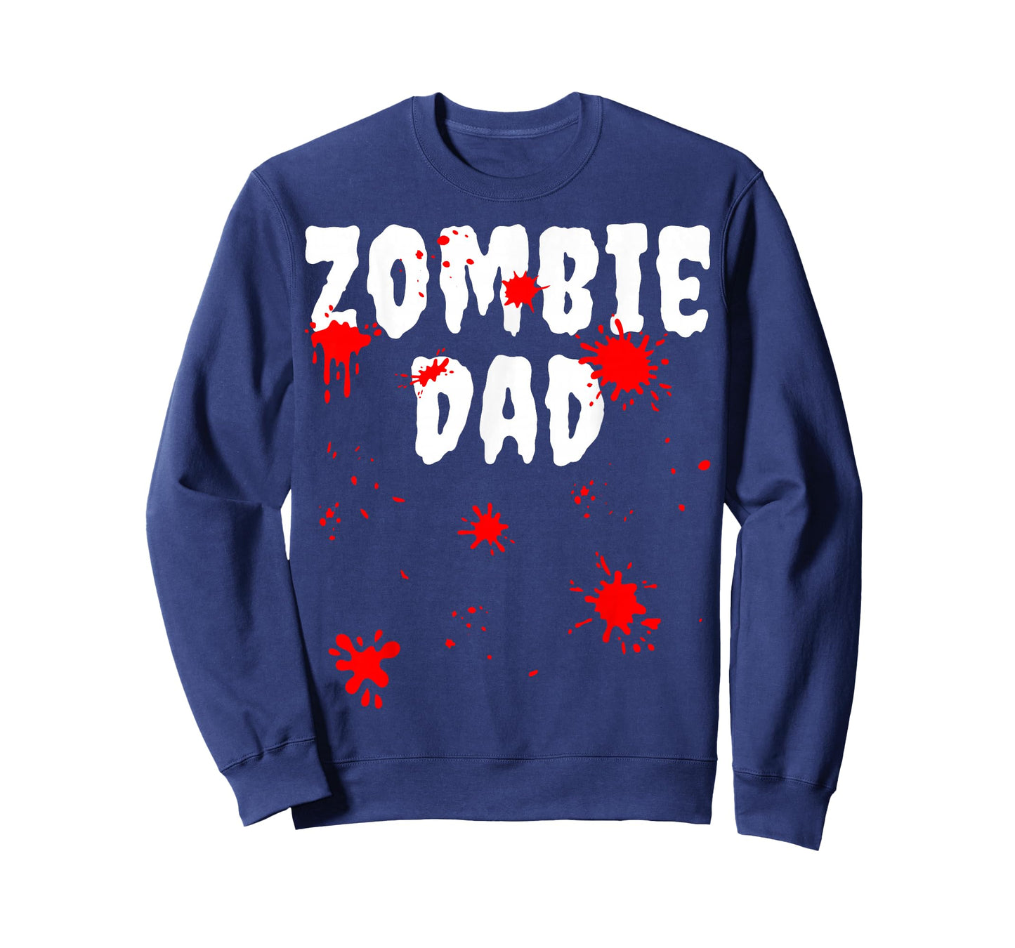Zombie Dad Spooky Ghost Blood Splatter Halloween Father T-Shirt