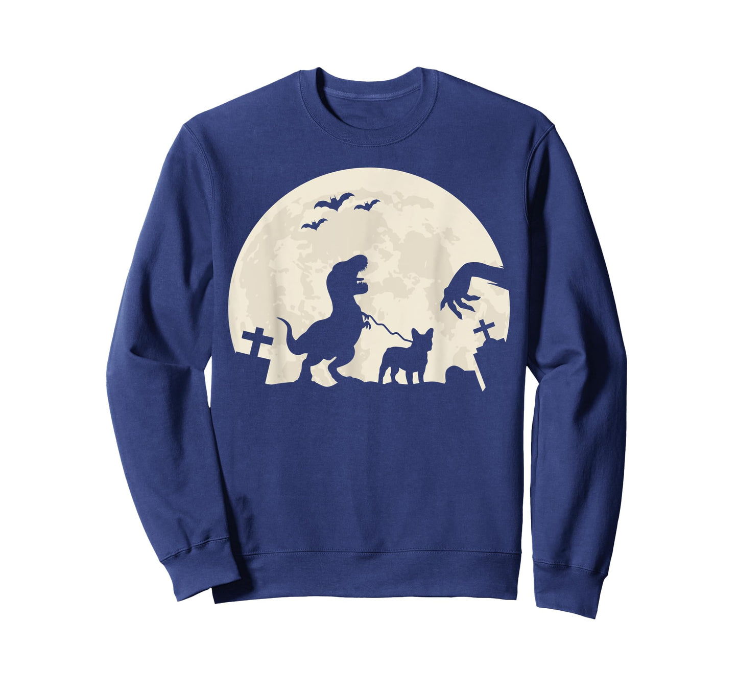 Halloween French Bulldog Dog Frenchie Dinosaur Costume Men Women Kids T-Shirt