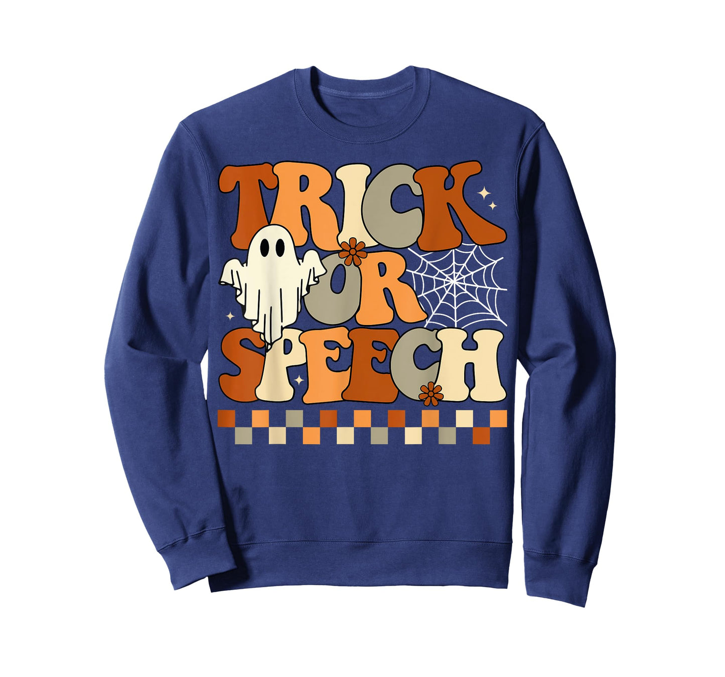 Trick or Speech Retro SLP Halloween Speech Therapy Halloween T-Shirt