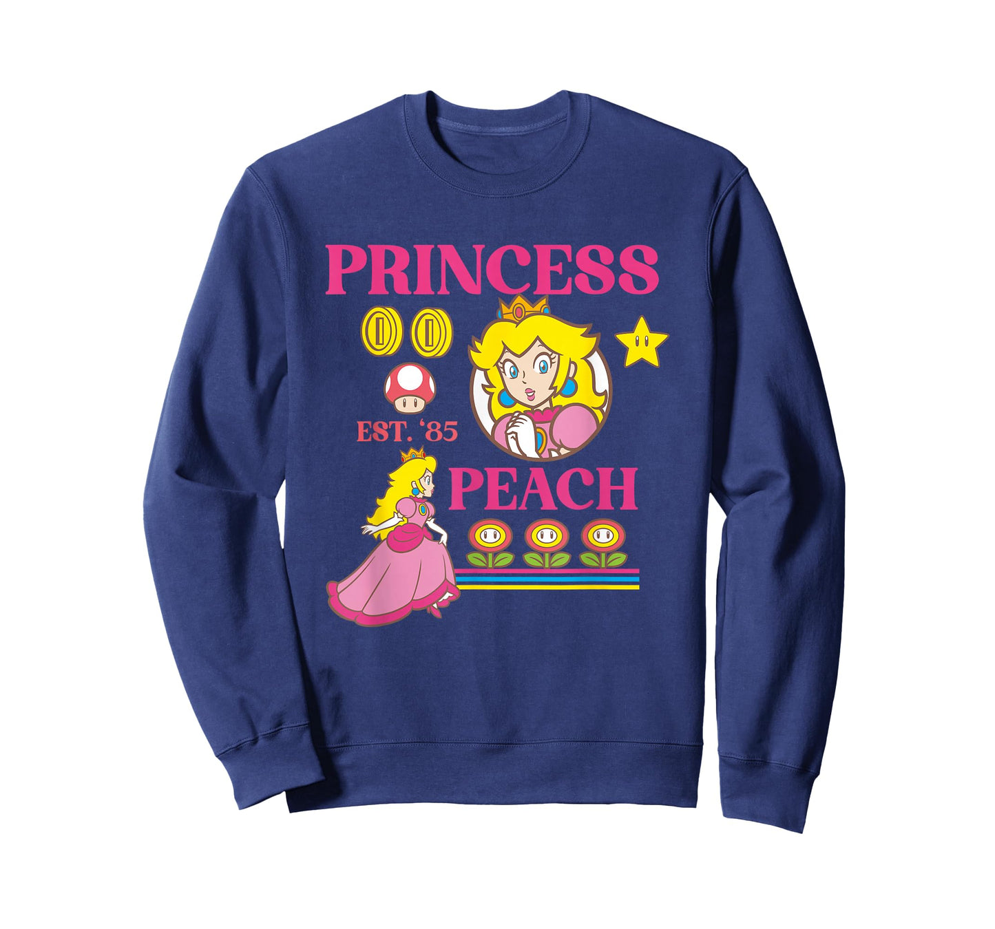 Super Mario Bros Fire Flower Princess Peach Power Up T-Shirt
