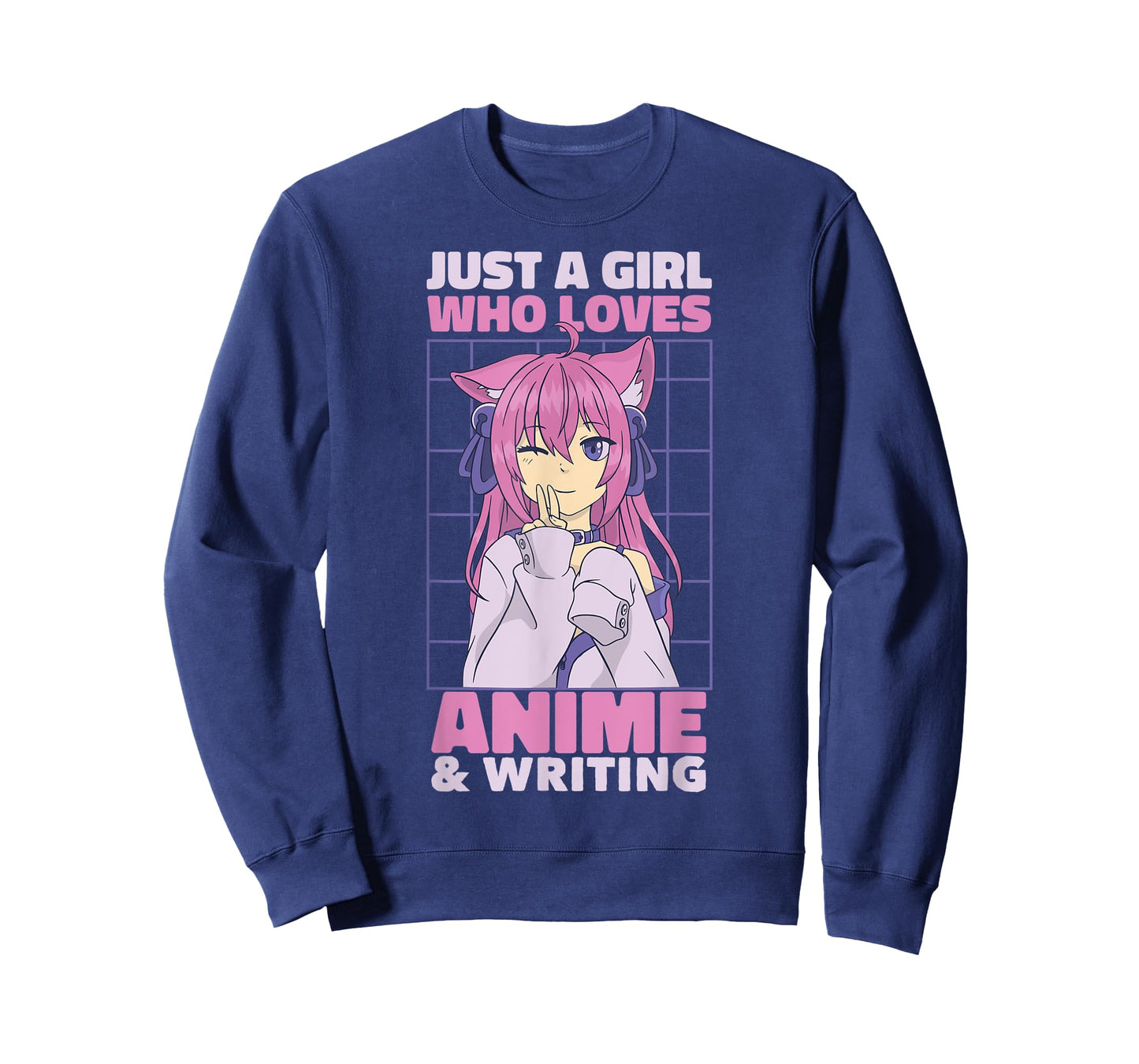 Just A Girl Who Loves Anime | Cute Anime and Writing T-Shirt