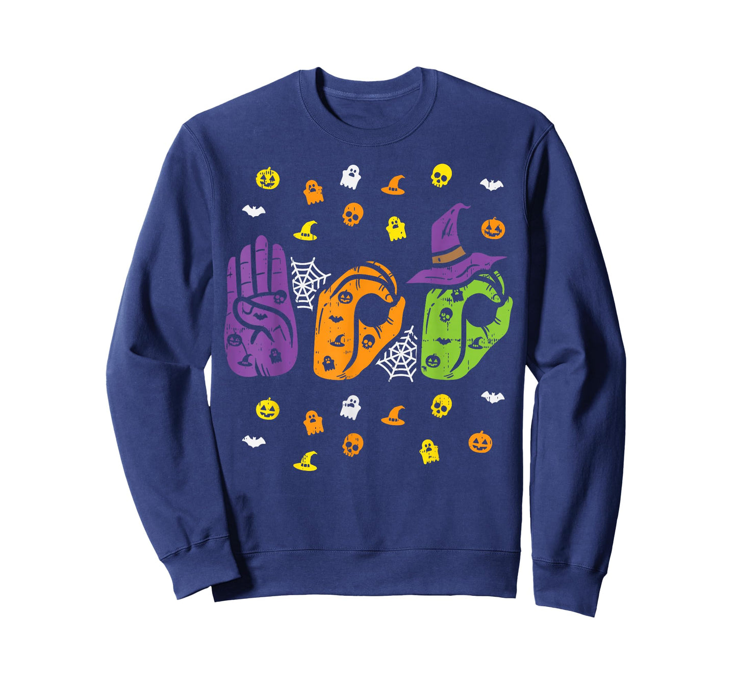 Boo Hands American Sign Language Pride ASL Halloween T-Shirt