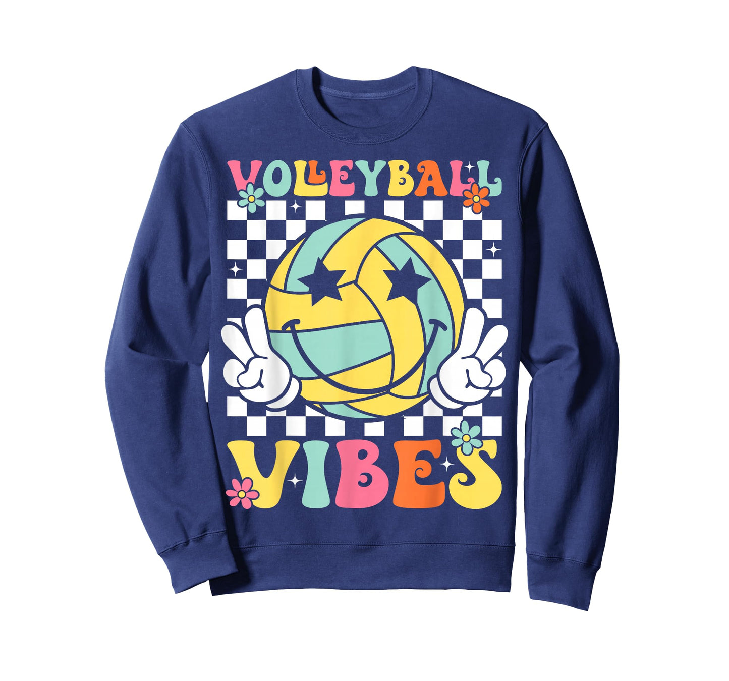 Volleyball Vibes Volleyball Retro Game Day Girls Women T-Shirt
