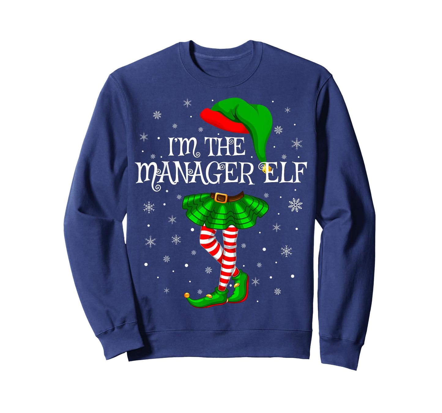 Matching Family Group I'm The Manager Elf Christmas T-Shirt