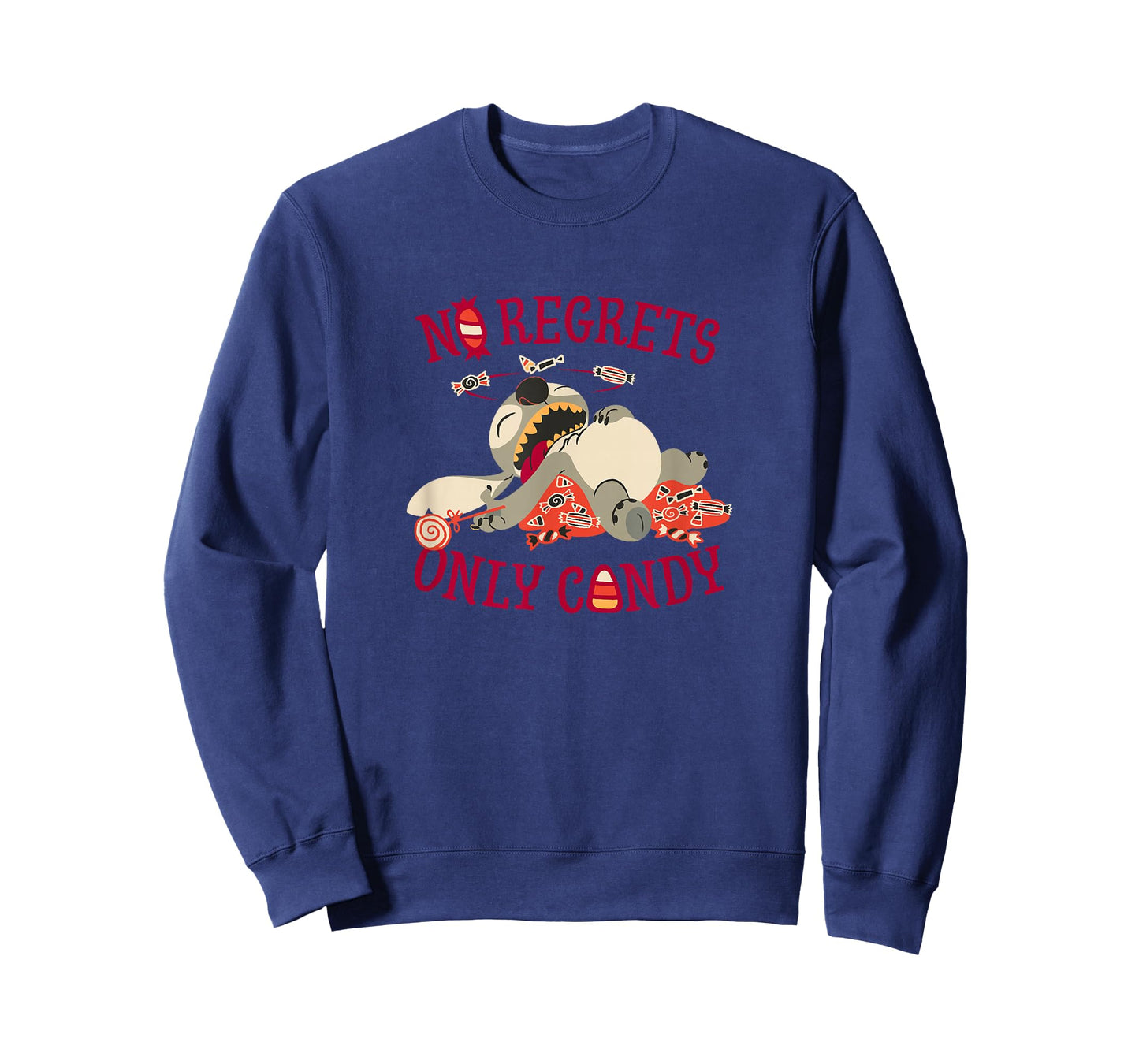 Disney Lilo & Stitch Halloween No Regrets Only Candy T-Shirt