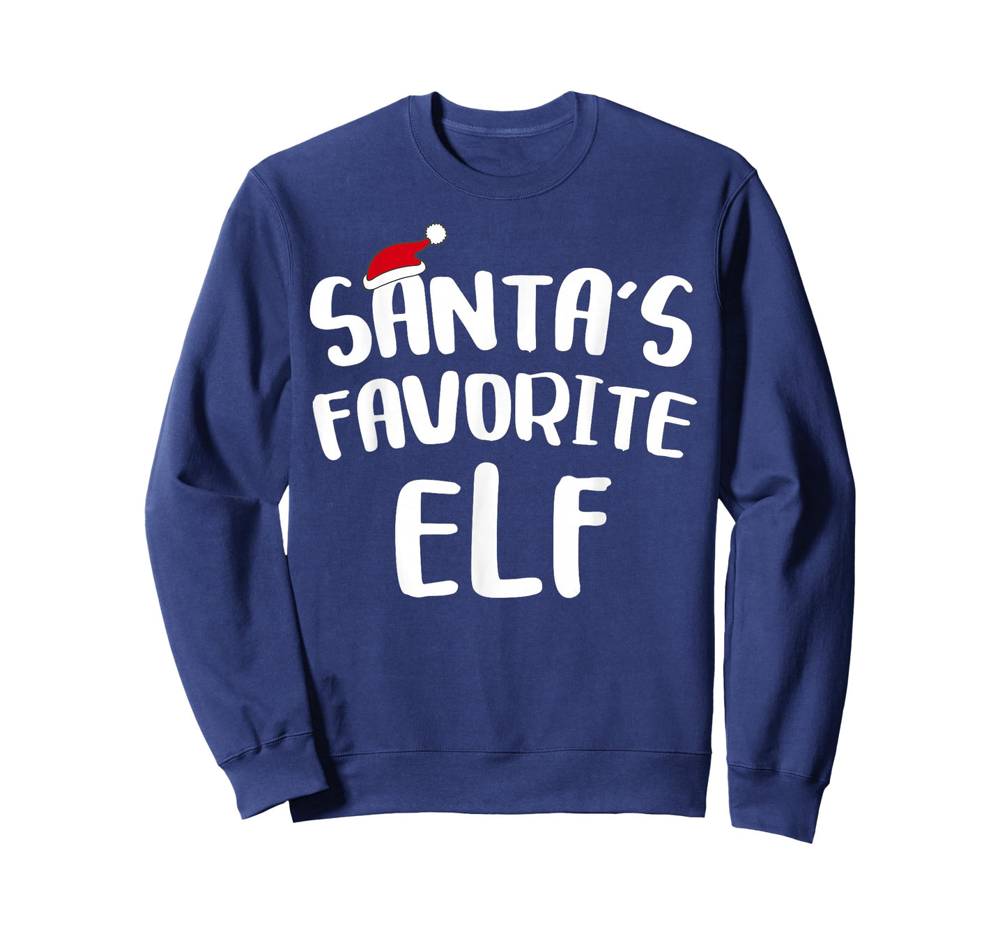 Santa's Favorite Elf Shirt Adult Kids Matching Christmas Elf T-Shirt