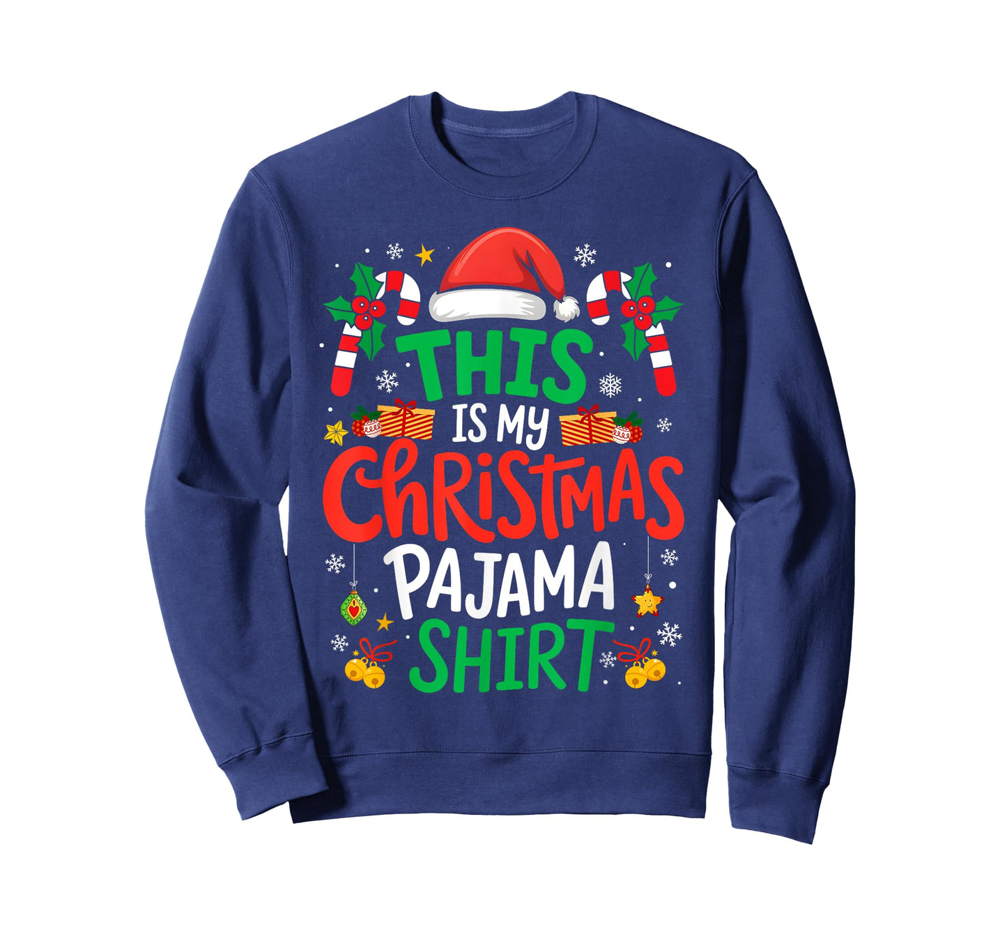 This Is My Christmas Pajama Shirt Funny Xmas PJs Men Women T-Shirt