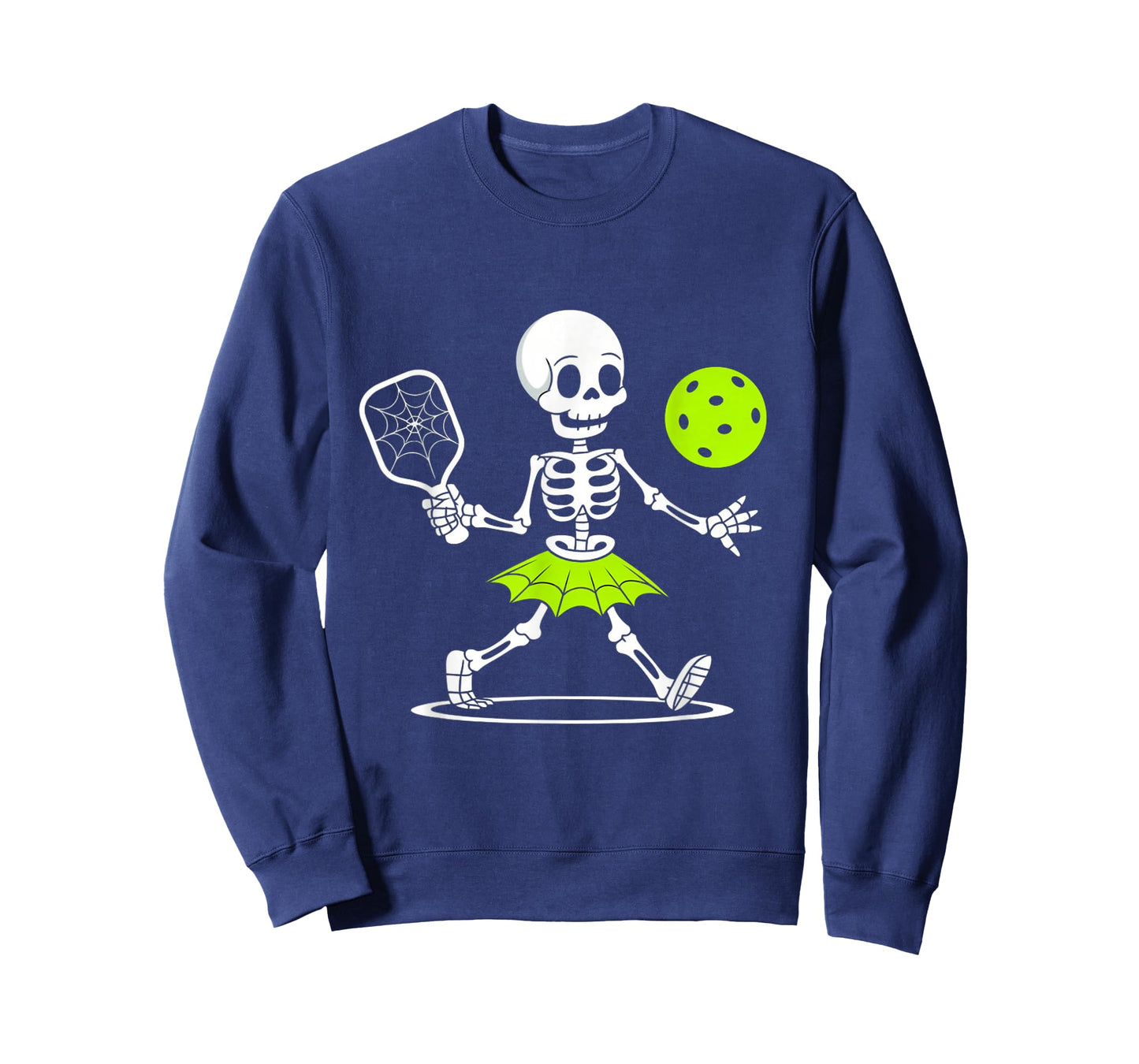 Spooky Pickleball Halloween Skeleton Women T-Shirt