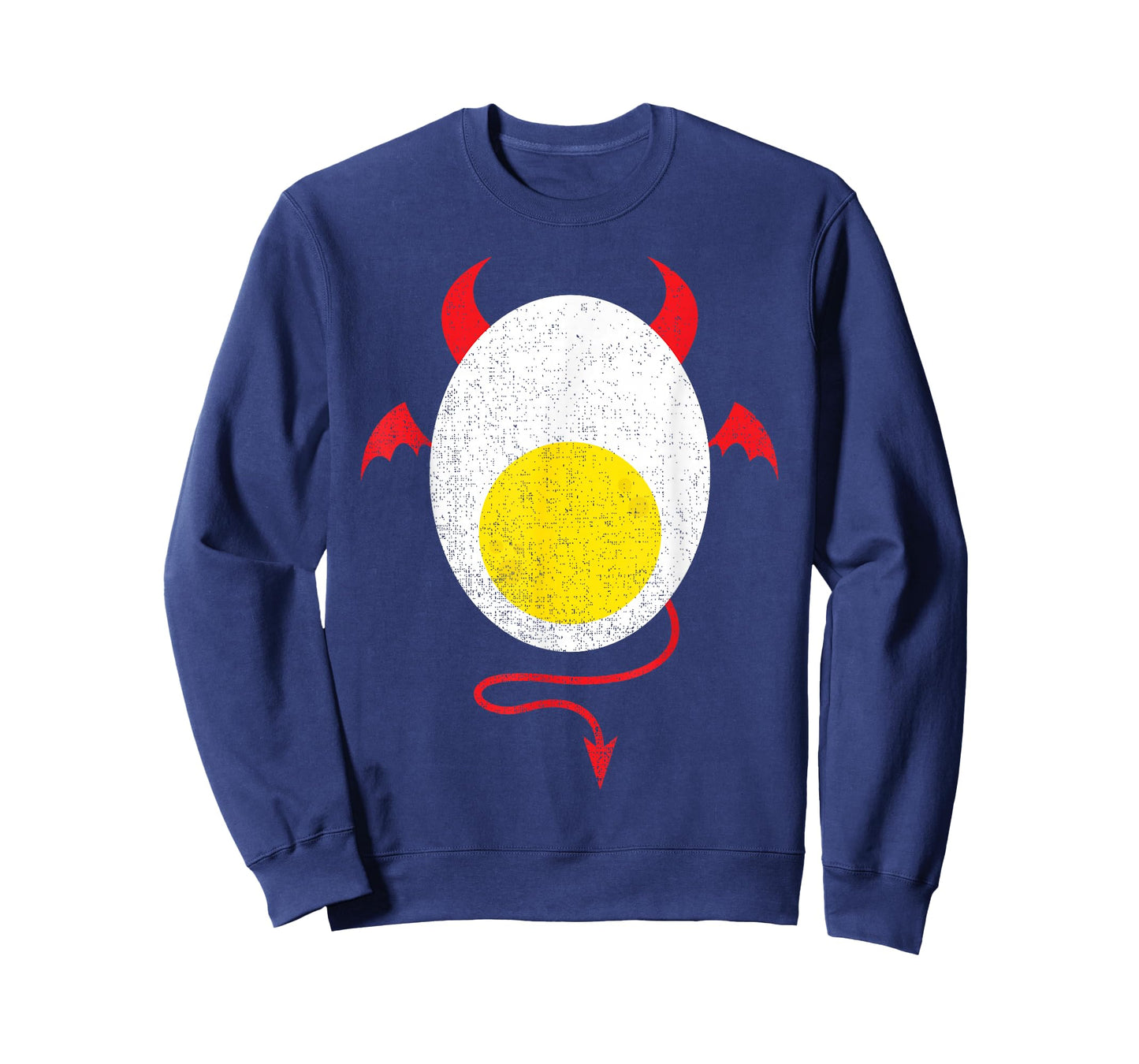 Funny Halloween Shirt Devil Egg Yolk Food Lover Lazy Costume T-Shirt