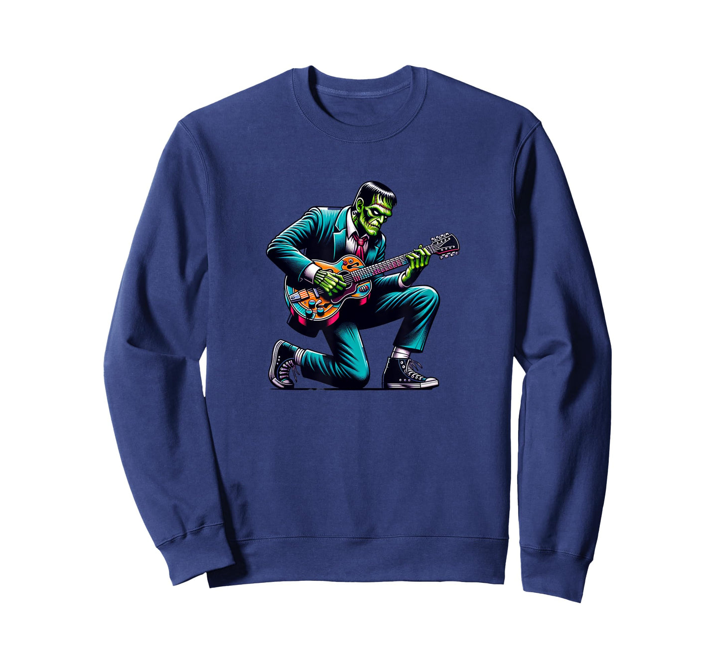 Frankenstein Guitar Lover, Halloween, Monster Vibes T-Shirt