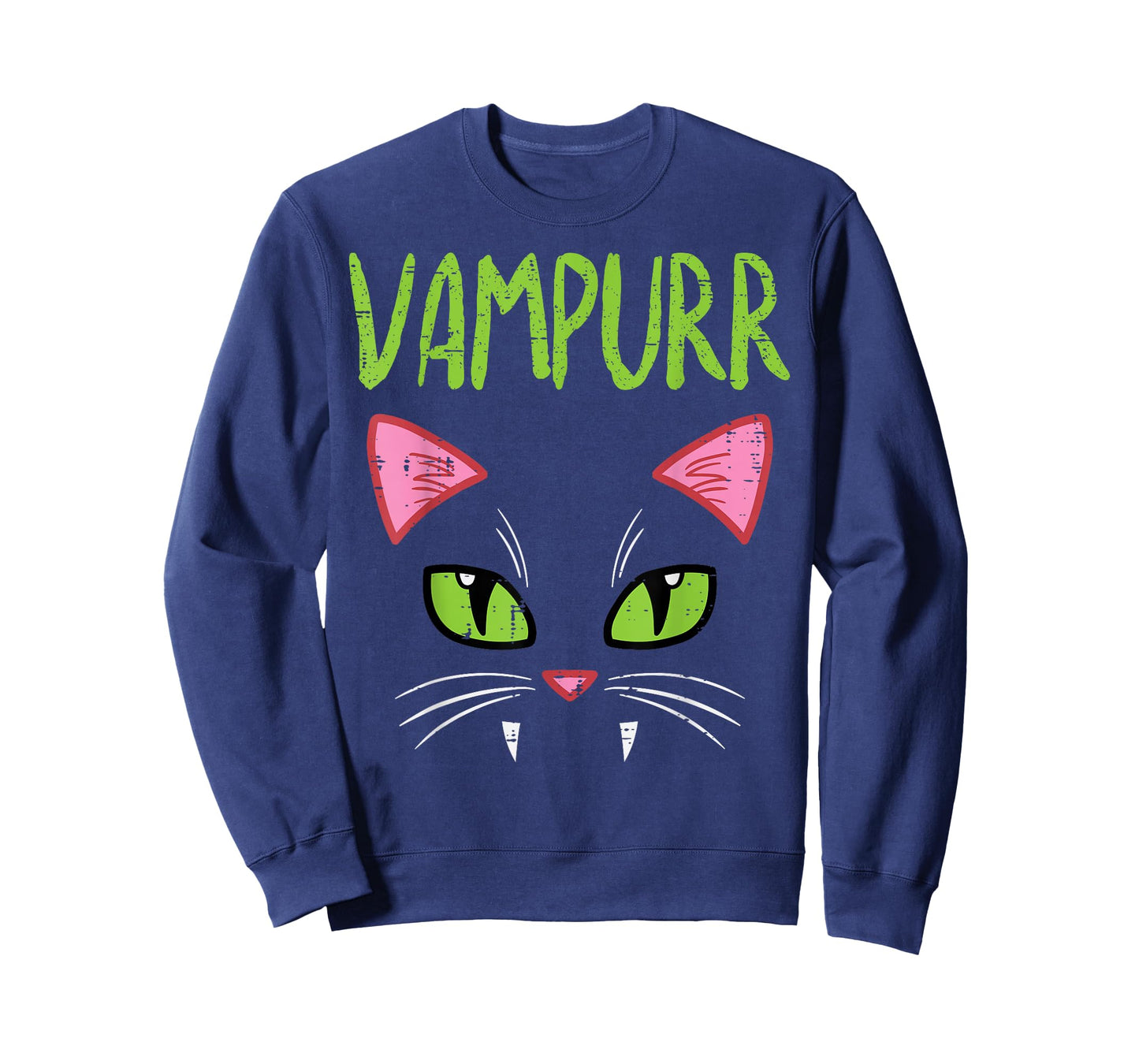 Vampurr Vampire Cat Funny Halloween Costume Women Girls T-Shirt