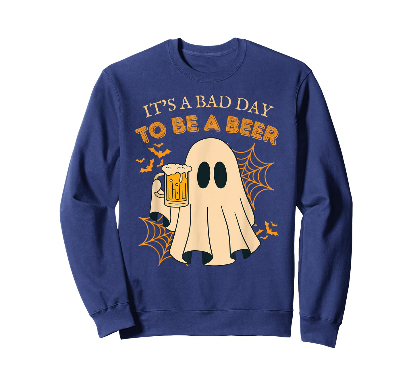 it's a bad day to be a beer vintage funny ghost halloween T-Shirt