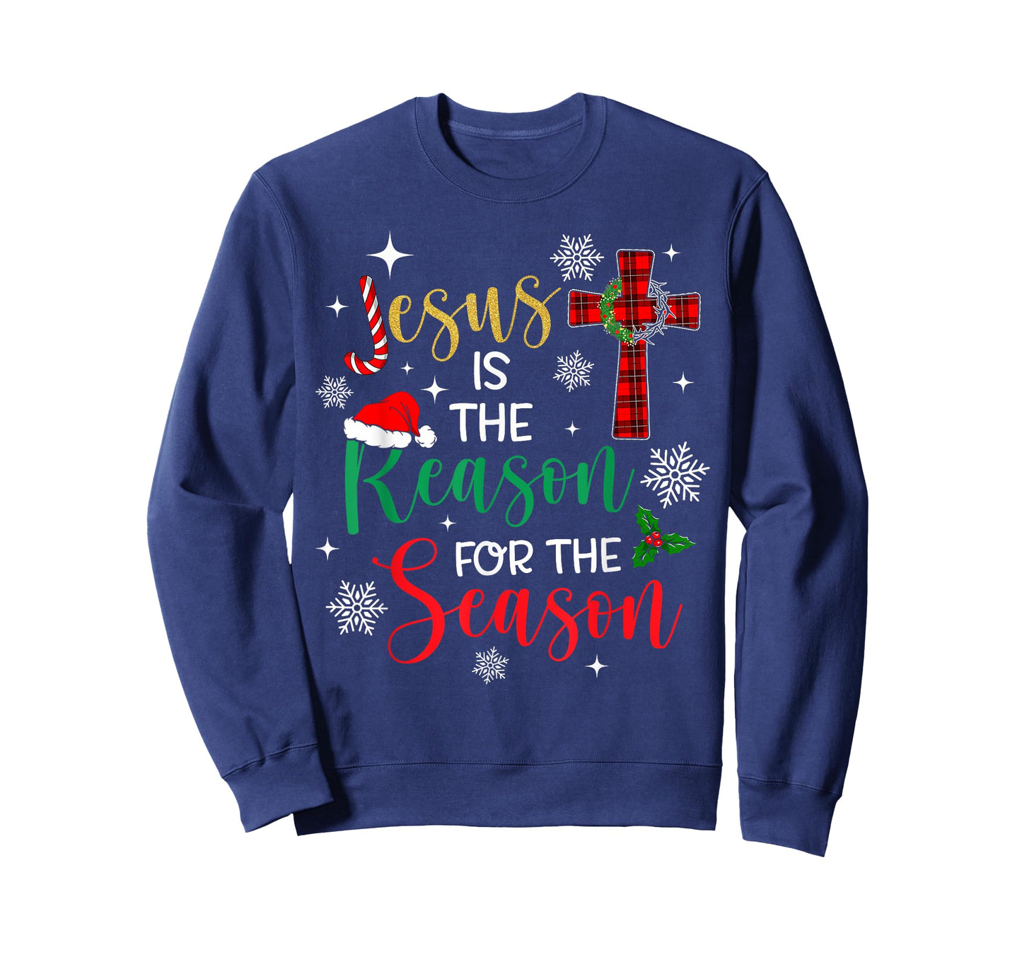 Jesus is The Reason for The Season Christian Faith Christmas T-Shirt