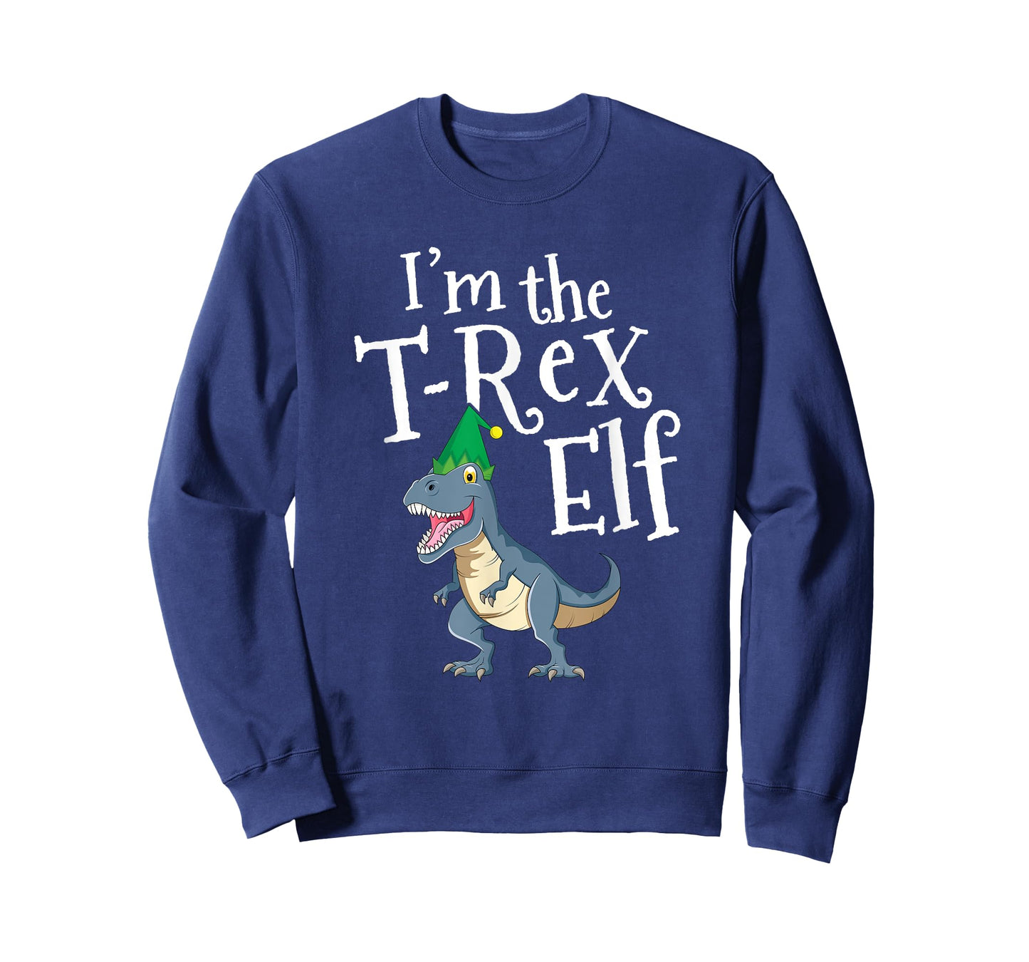 I'm T-Rex Elf TRex Dinosaur Kids Matching Family Christmas T-Shirt
