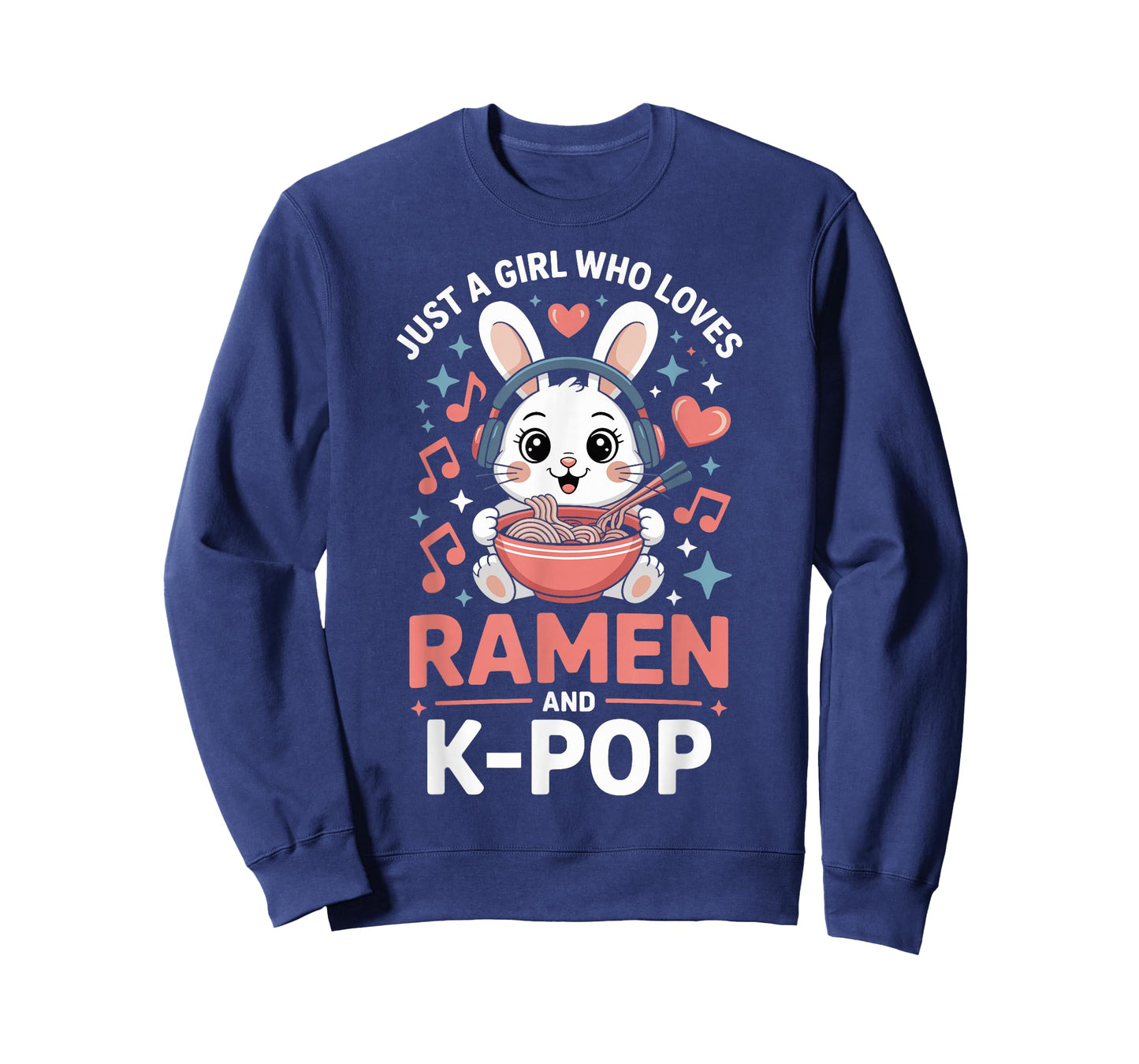 Kawaii Bunny Kpop Just A Girl Who Loves Ramen K Pop Girl T-Shirt