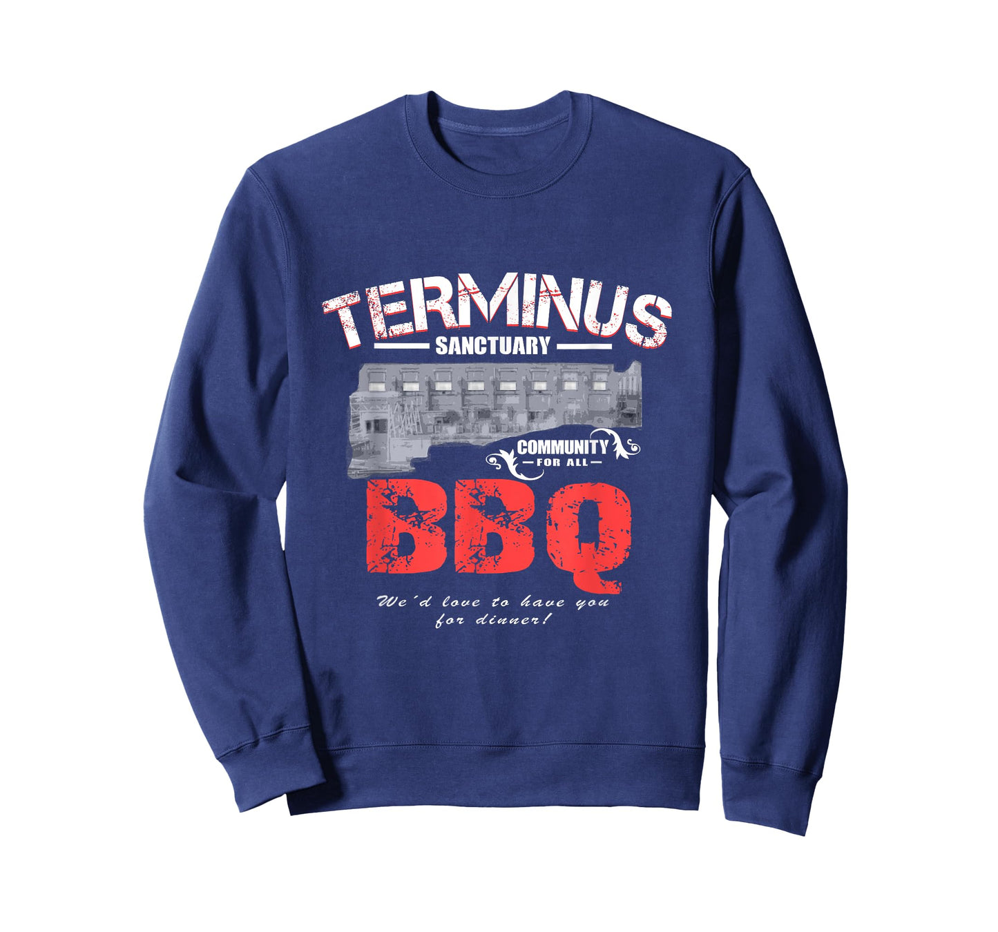Go Out Adult Terminus BBQ Funny Zombie Apocalypse T-Shirt