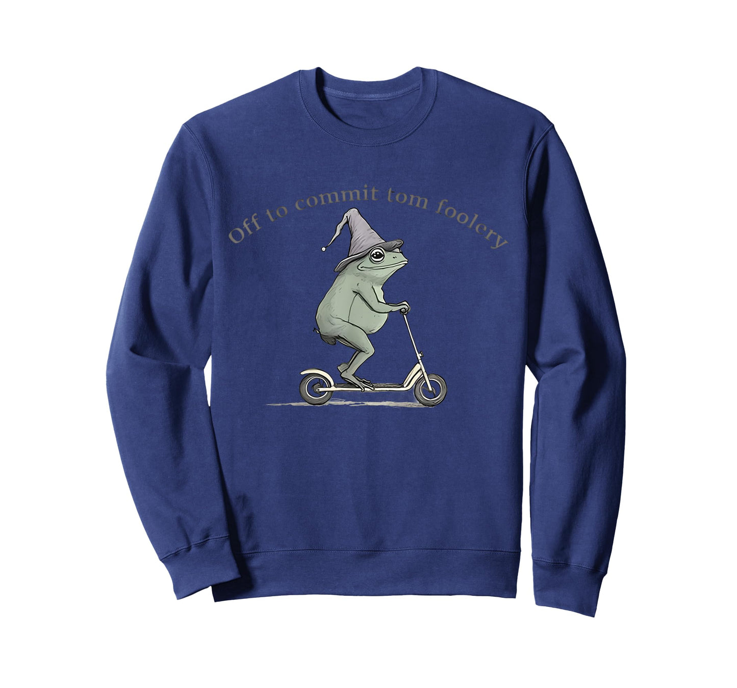 Off To Commit Tomfoolery Funny Frog Meme Men Women Kids T-Shirt