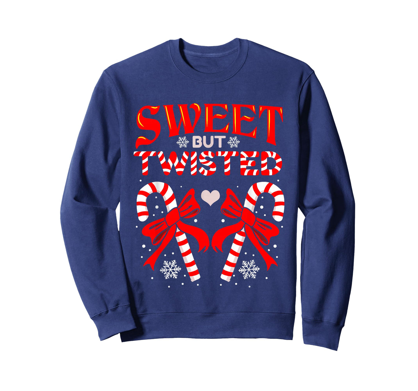 Sweet But Twisted Candy Cane Christmas Short Sleeve T-Shirt