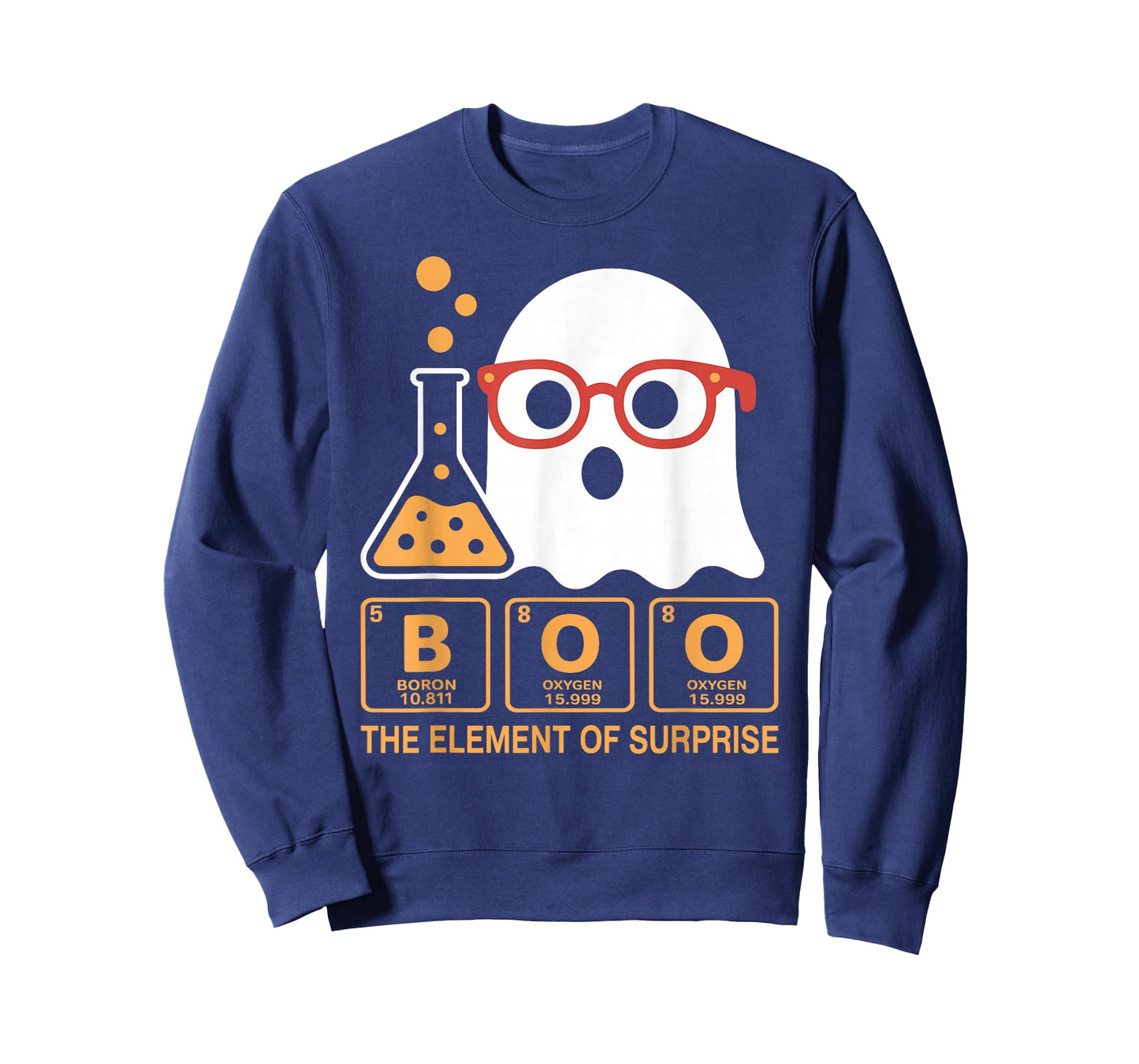 Chemistry Boo The Element of Surprise Cute Chemist Halloween T-Shirt