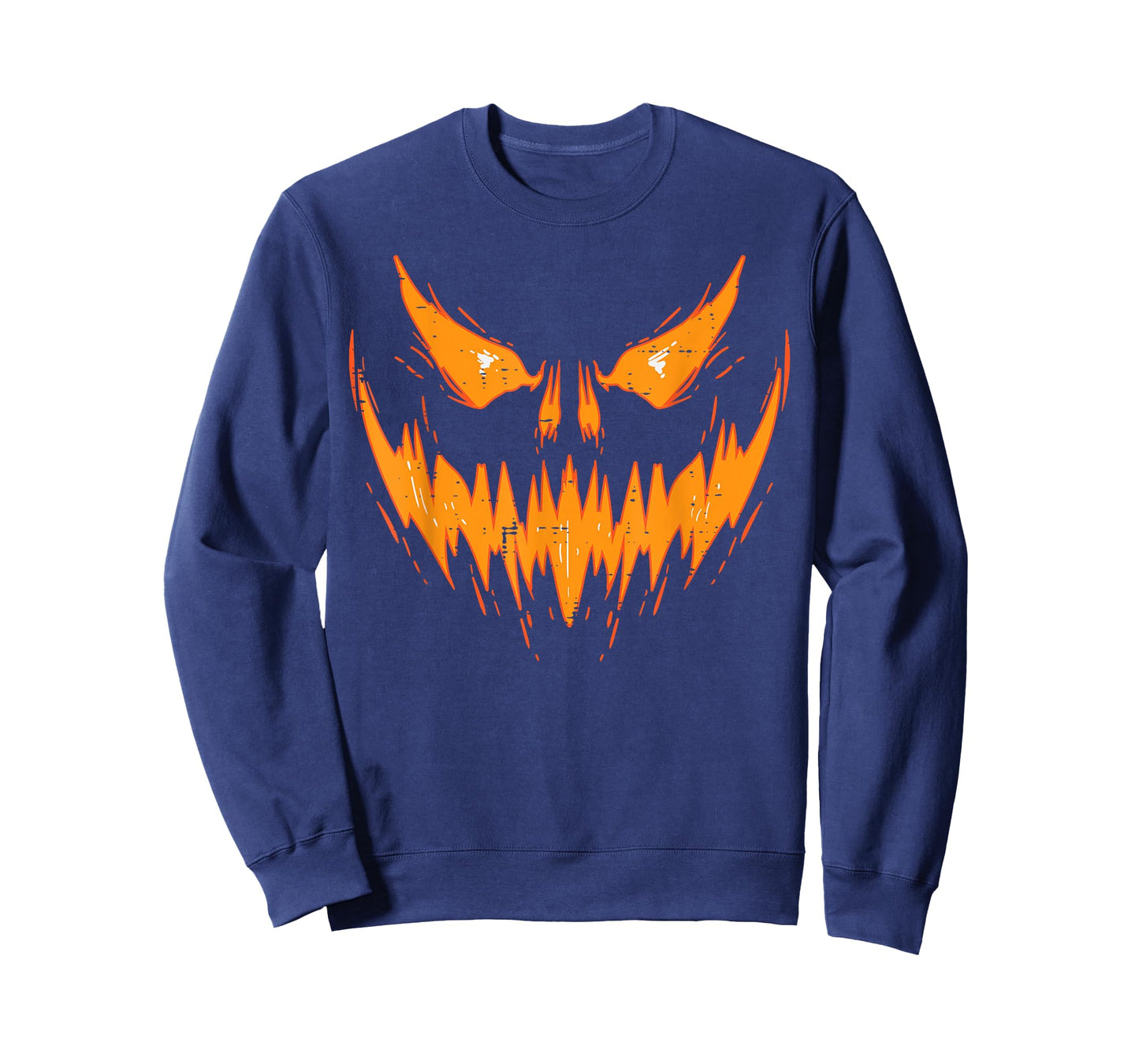 Scary Spooky Jack O Lantern Face Pumpkin Halloween Men Boys T-Shirt