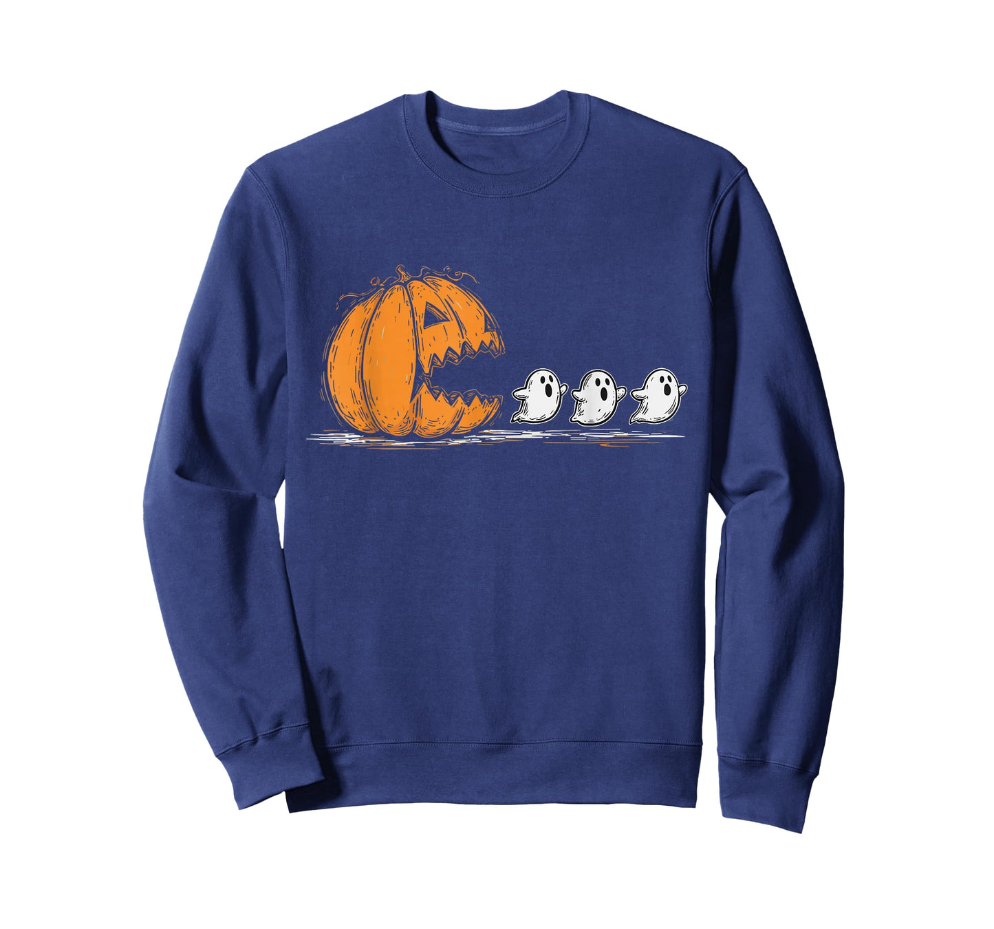 Halloween Pumpkin Chasing Ghost T-Shirt