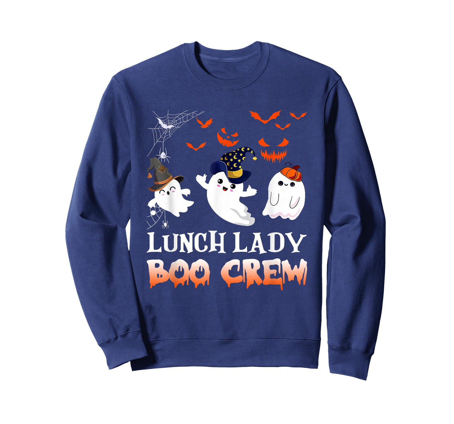Lunch Lady Boo Crew Funny Halloween Ghost Costume Idea T-Shirt
