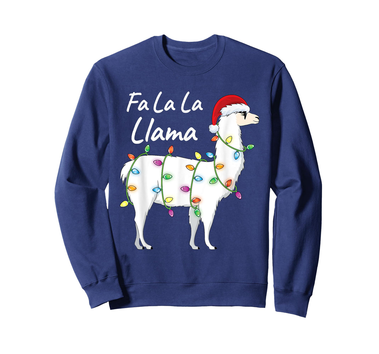 Fa La La Llama Christmas Shirt Kids Boys Girls Santa Llama T-Shirt