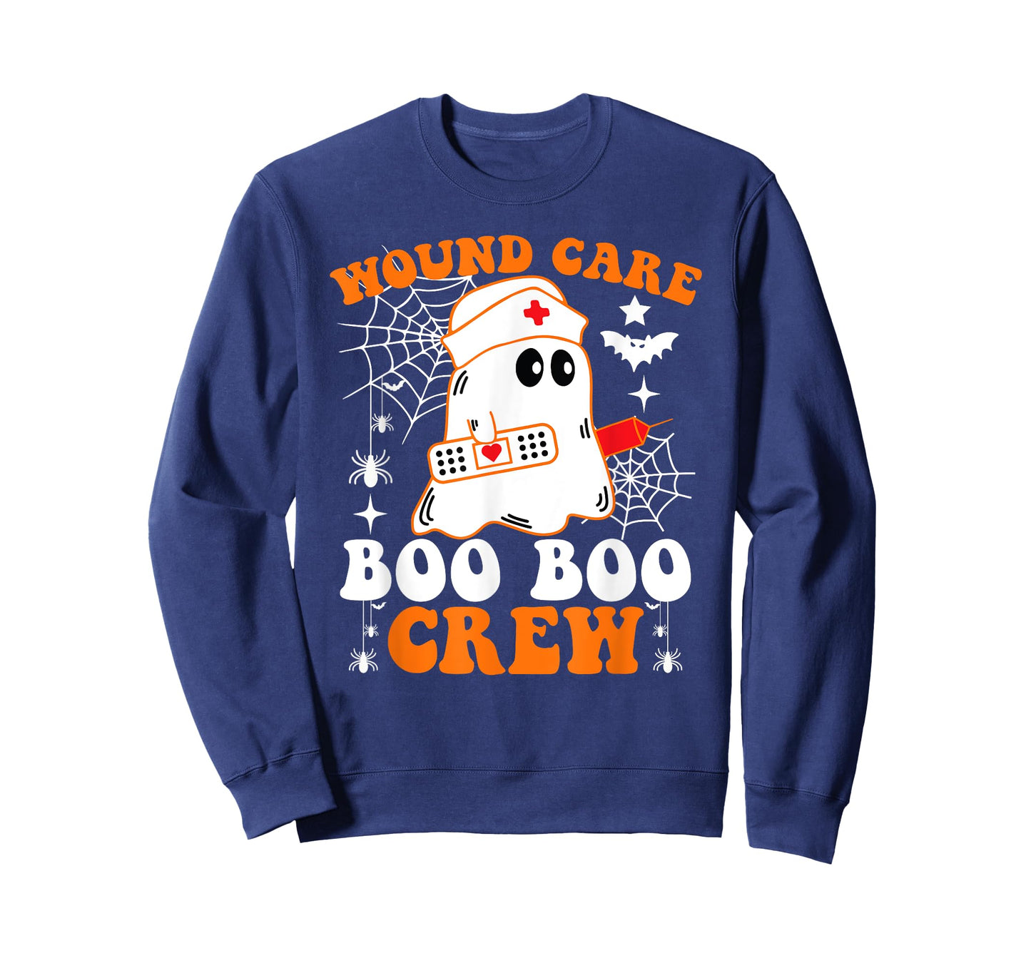 Wound Care Boo Boo Crew Shirt Funny Nurse Ghost Halloween T-Shirt